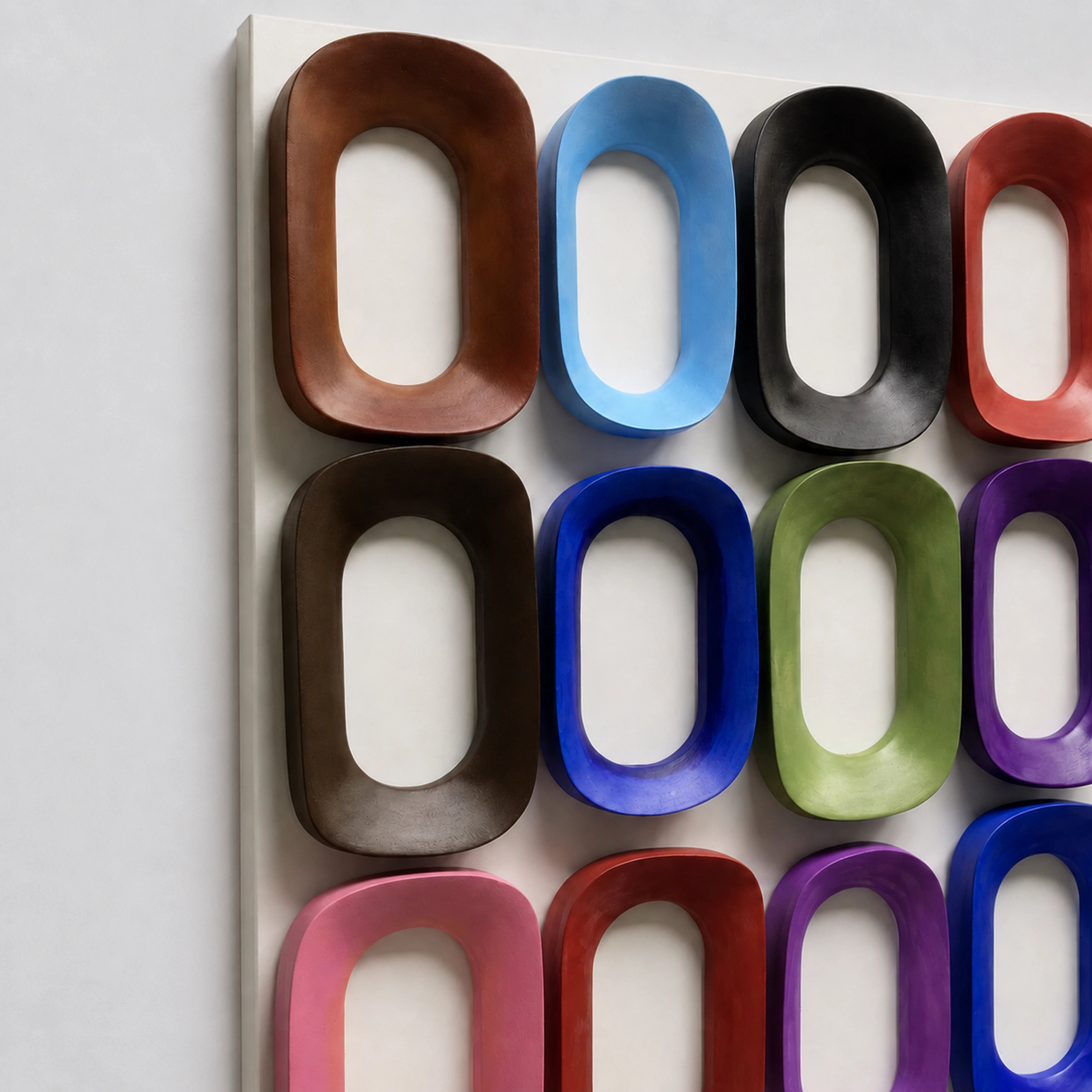Rainbow Oval Riot Wall Art Interior Moderna