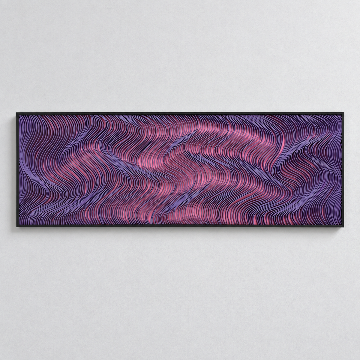 Spectral Currents | Magenta Flux Wall Art Interior Moderna