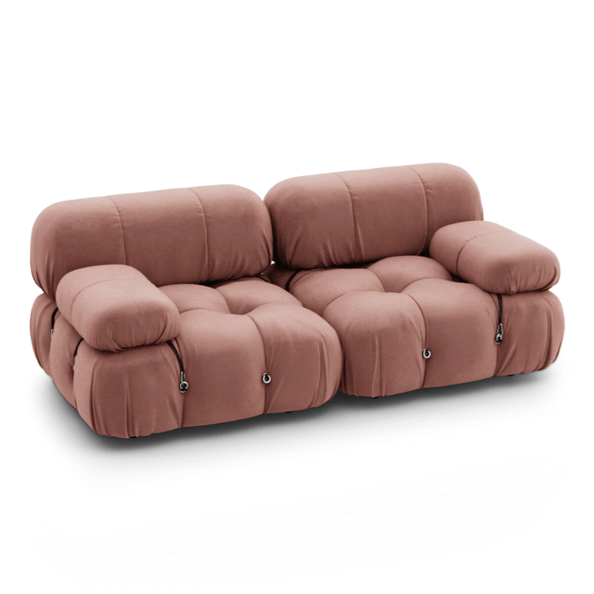 Mario Bellini Combination A Sofa Interior Moderna Rose Mauve Velvet