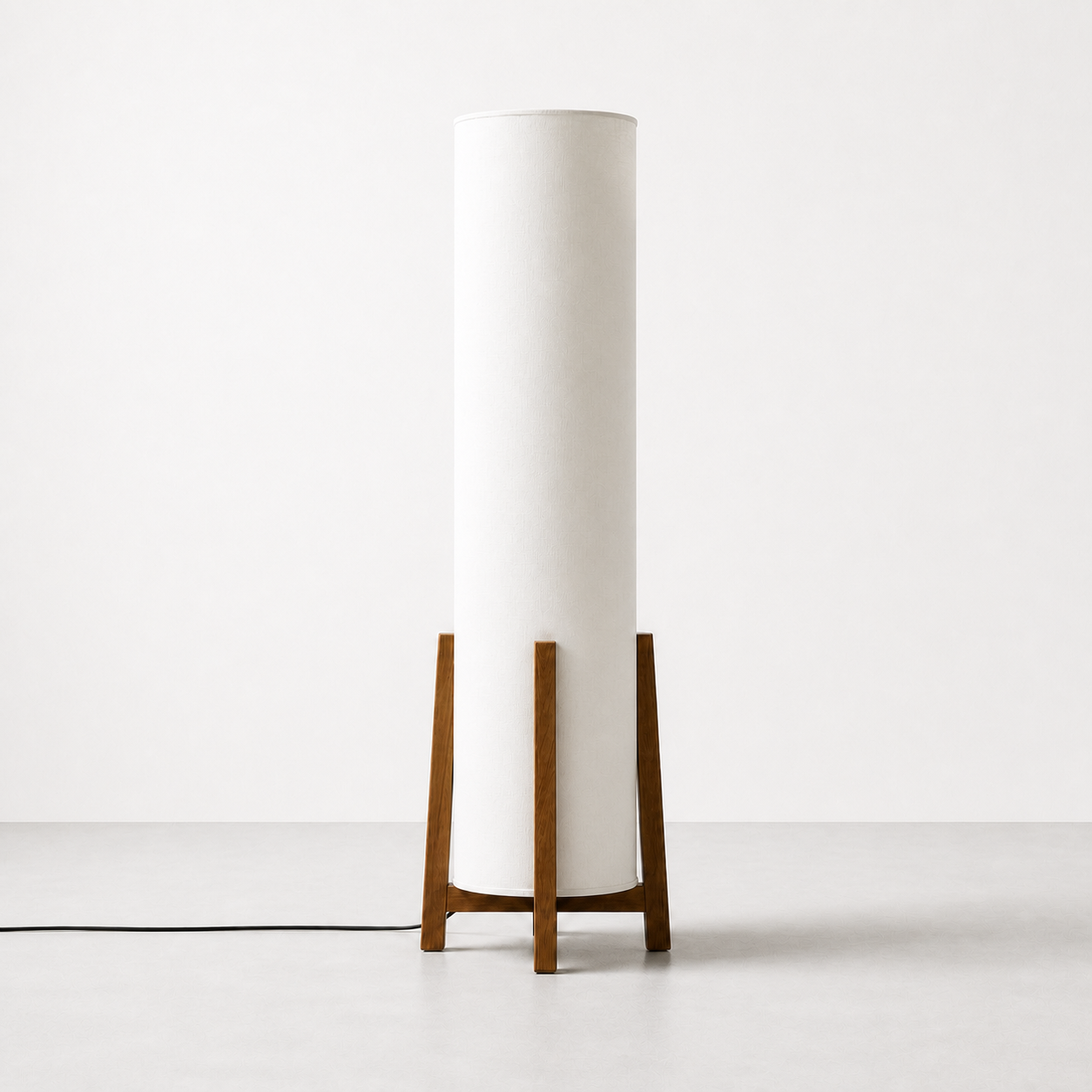 Shoji Bamboo Weave Floor Lamp Lamp Interior Moderna New