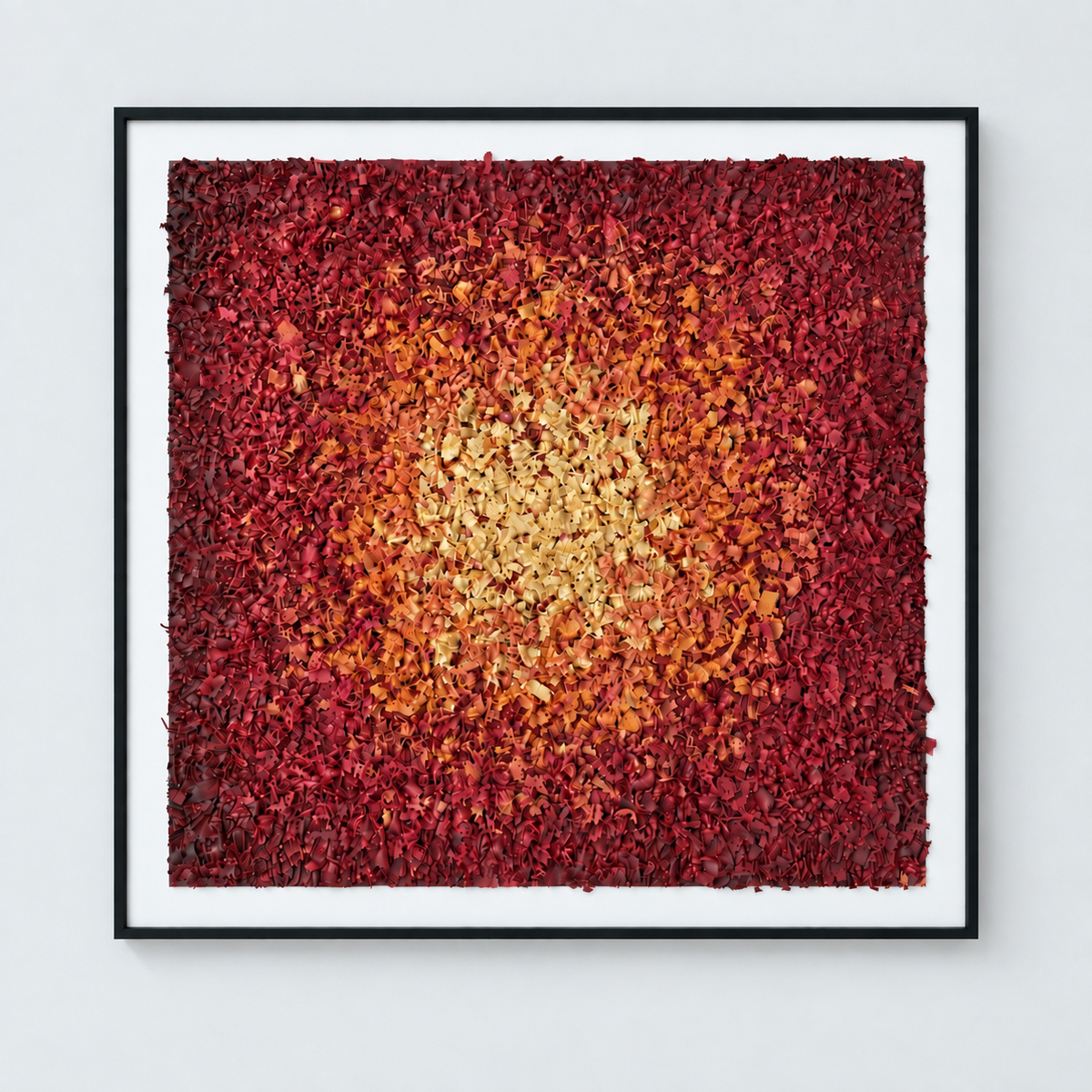 Shavings | Red Silt Wall Art Interior Moderna New
