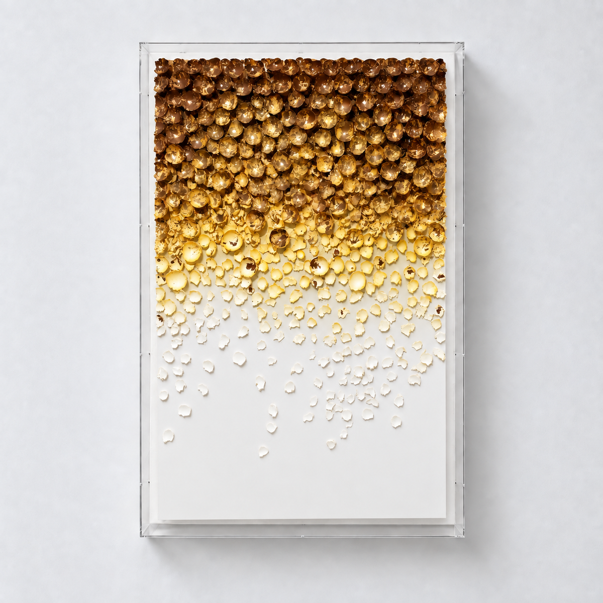 Sedimentation | Citrine Wall Art Interior Moderna