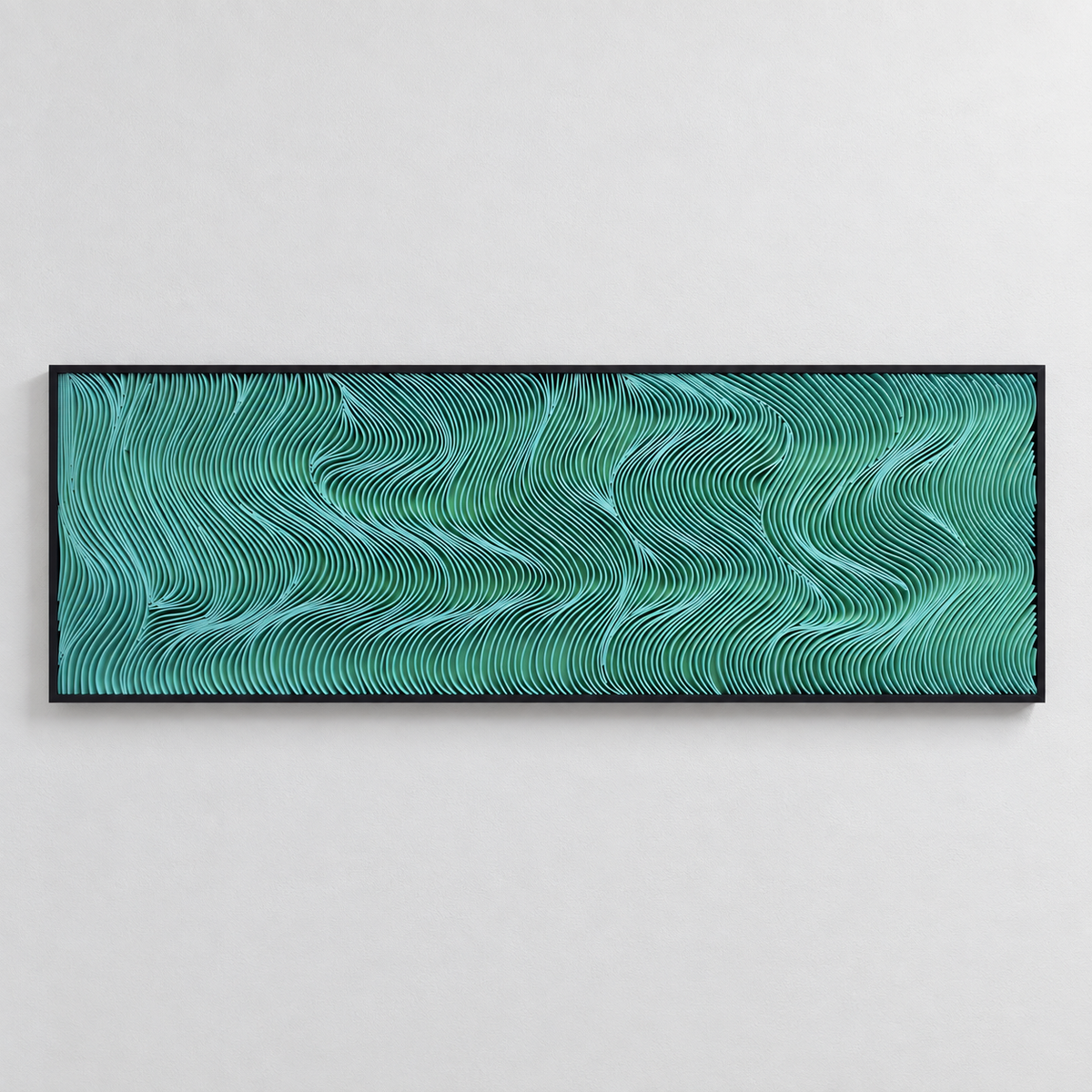Spectral Currents | Verdant Drift Wall Art Interior Moderna