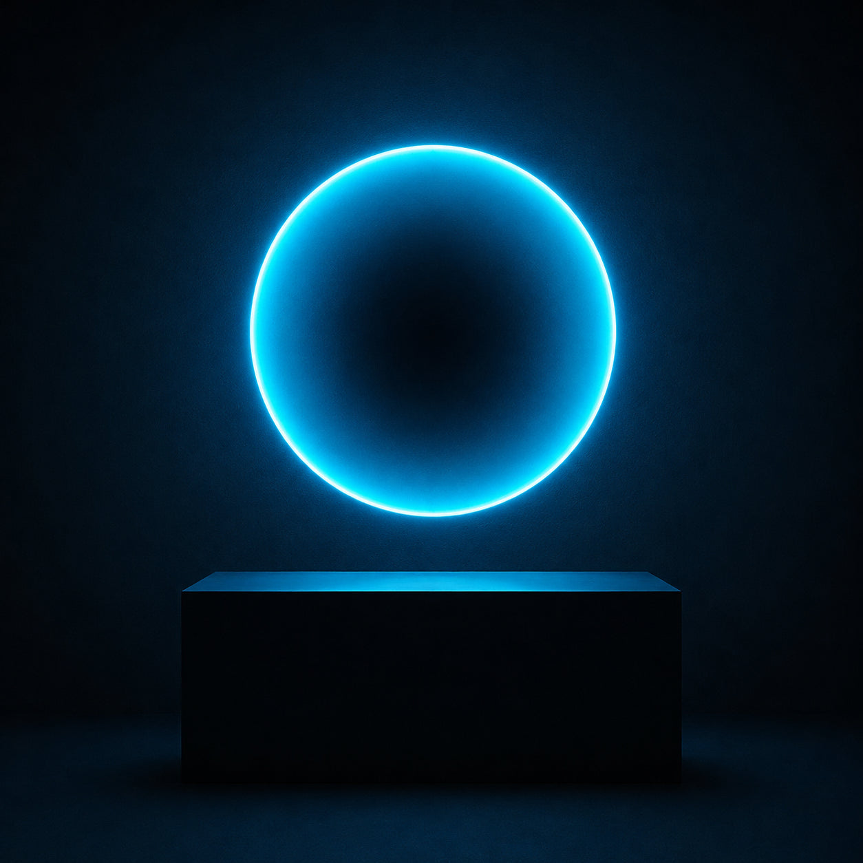 Silent Burn | Blue Eclipse Wall Art Interior Moderna