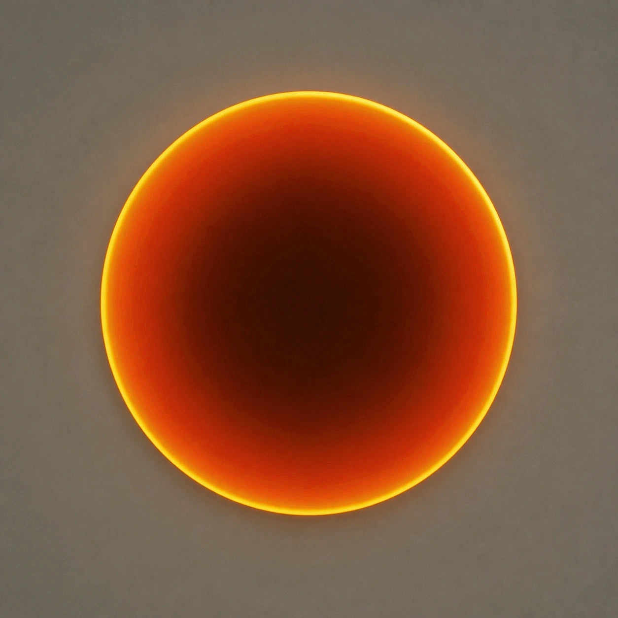 Silent Burn | Ember Orange Wall Art Interior Moderna