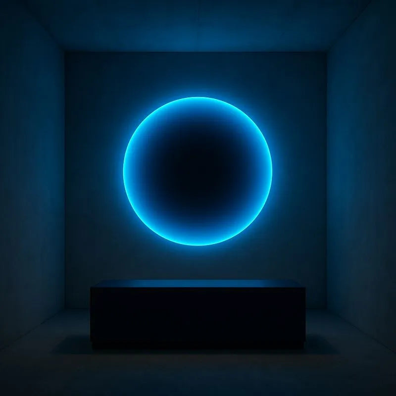 Silent Burn Wall Art Interior Moderna Blue Regular