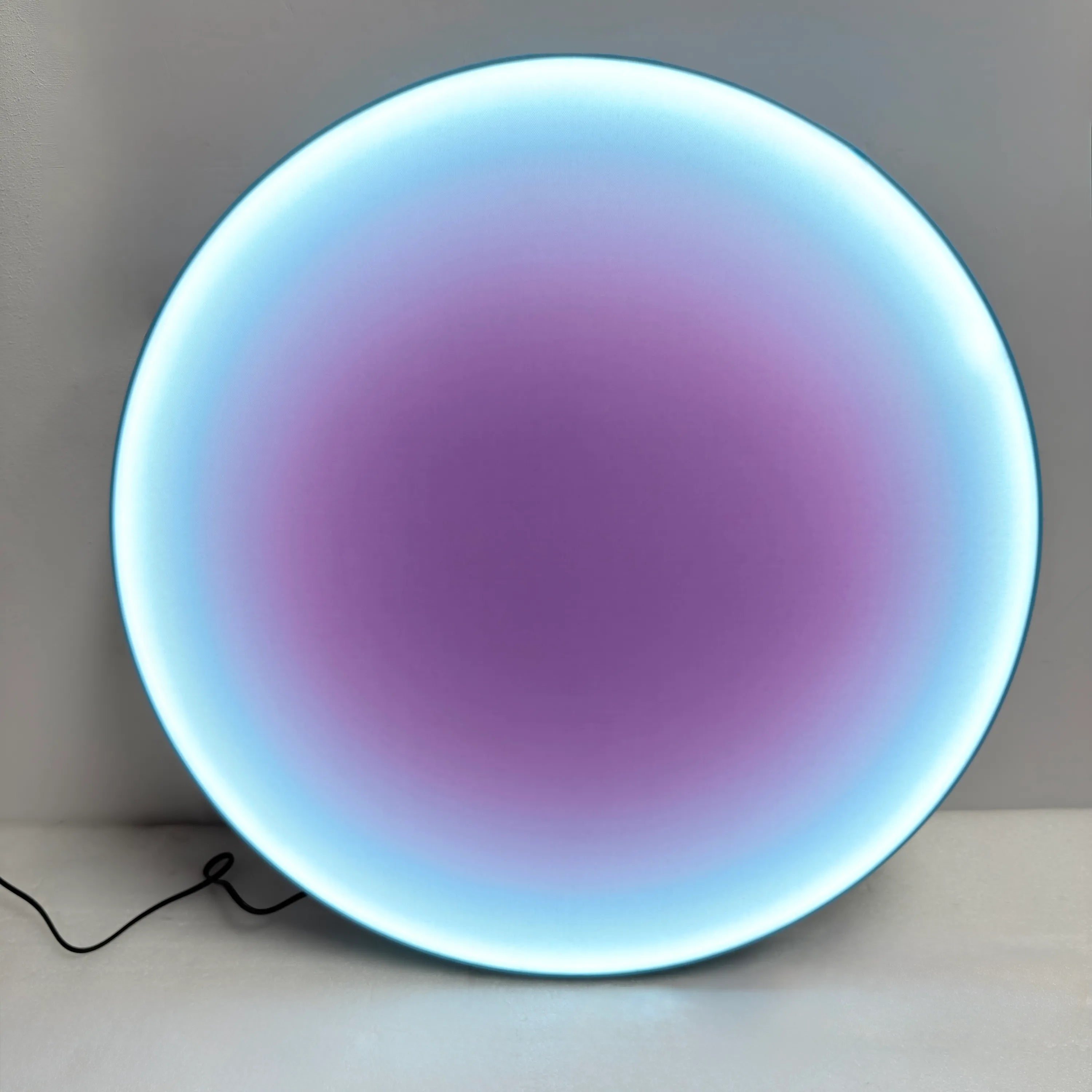 Silent Burn: Violet Mist Wall Art Interior Moderna