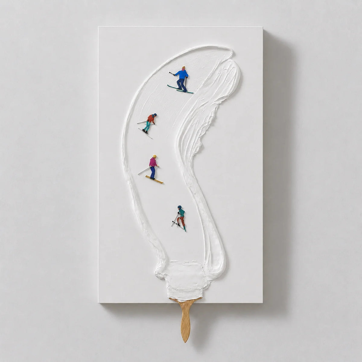 Snowy Strokes Wall Art Interior Moderna