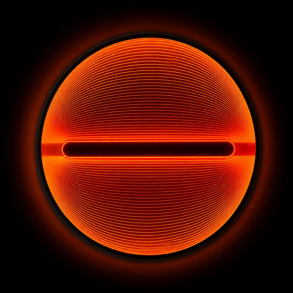 Solar Divide Wall Art Interior Moderna Orange Regular New
