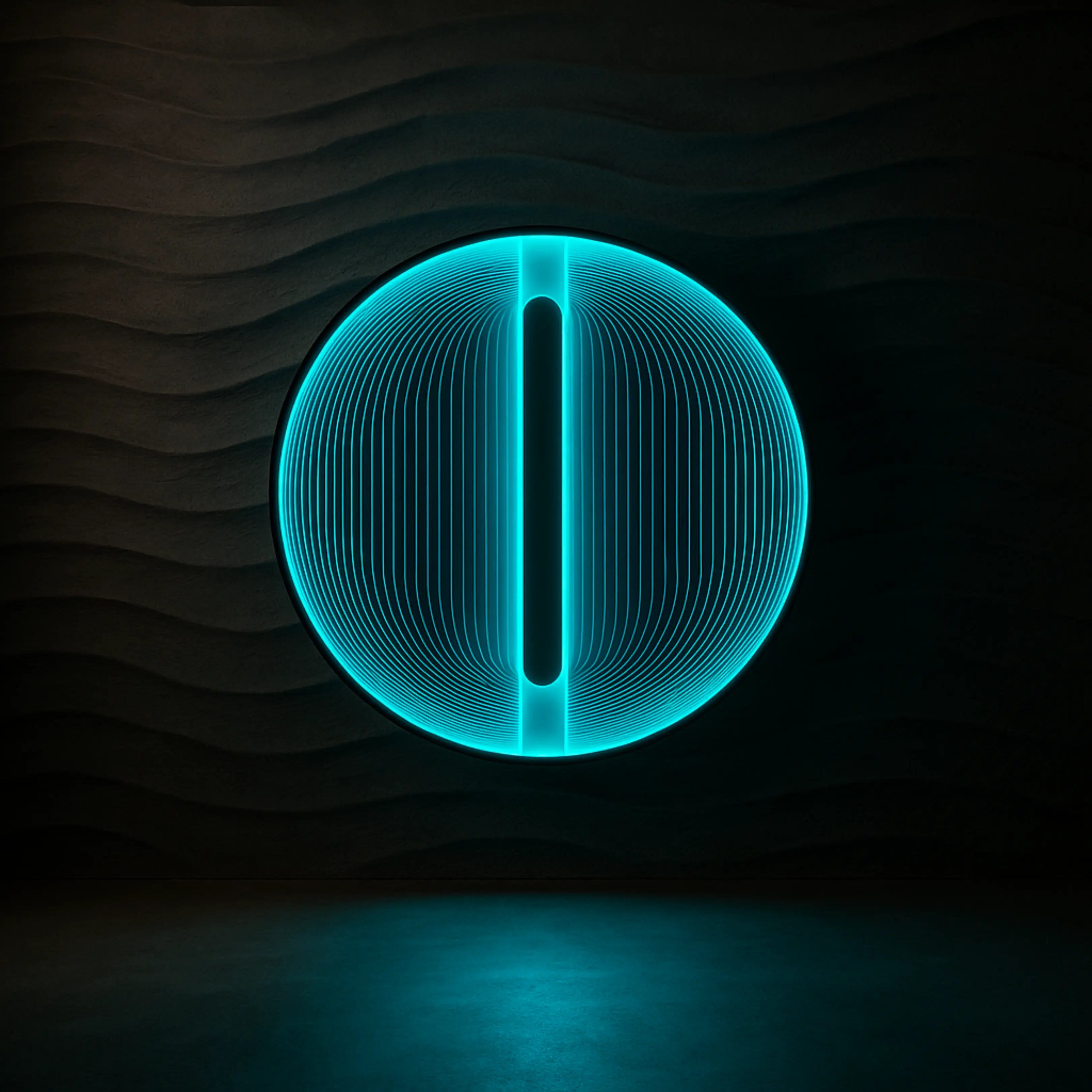 Solar Divide Wall Art Interior Moderna Teal