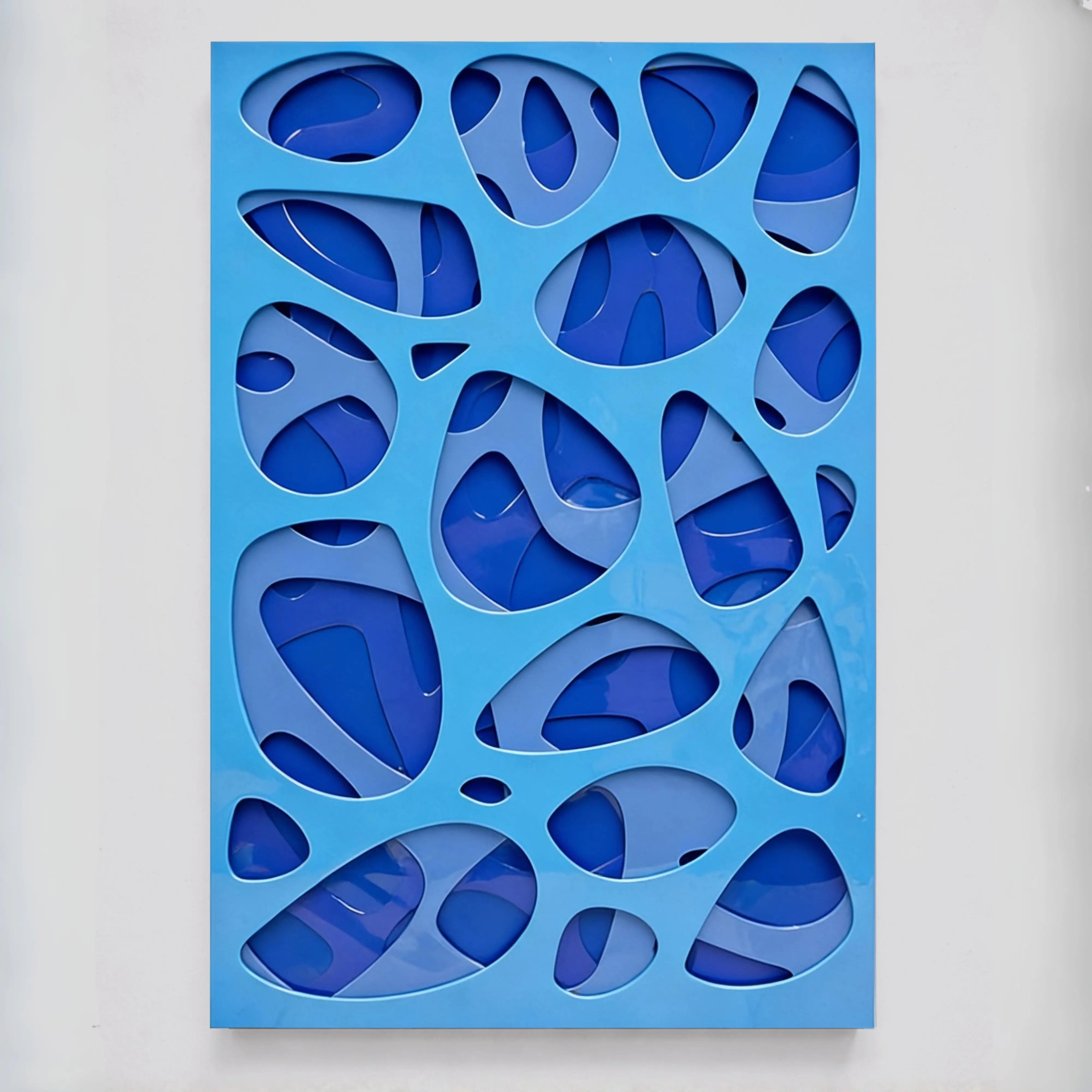 Spectral Flux: Abyssal Blue Wall Art Interior Moderna