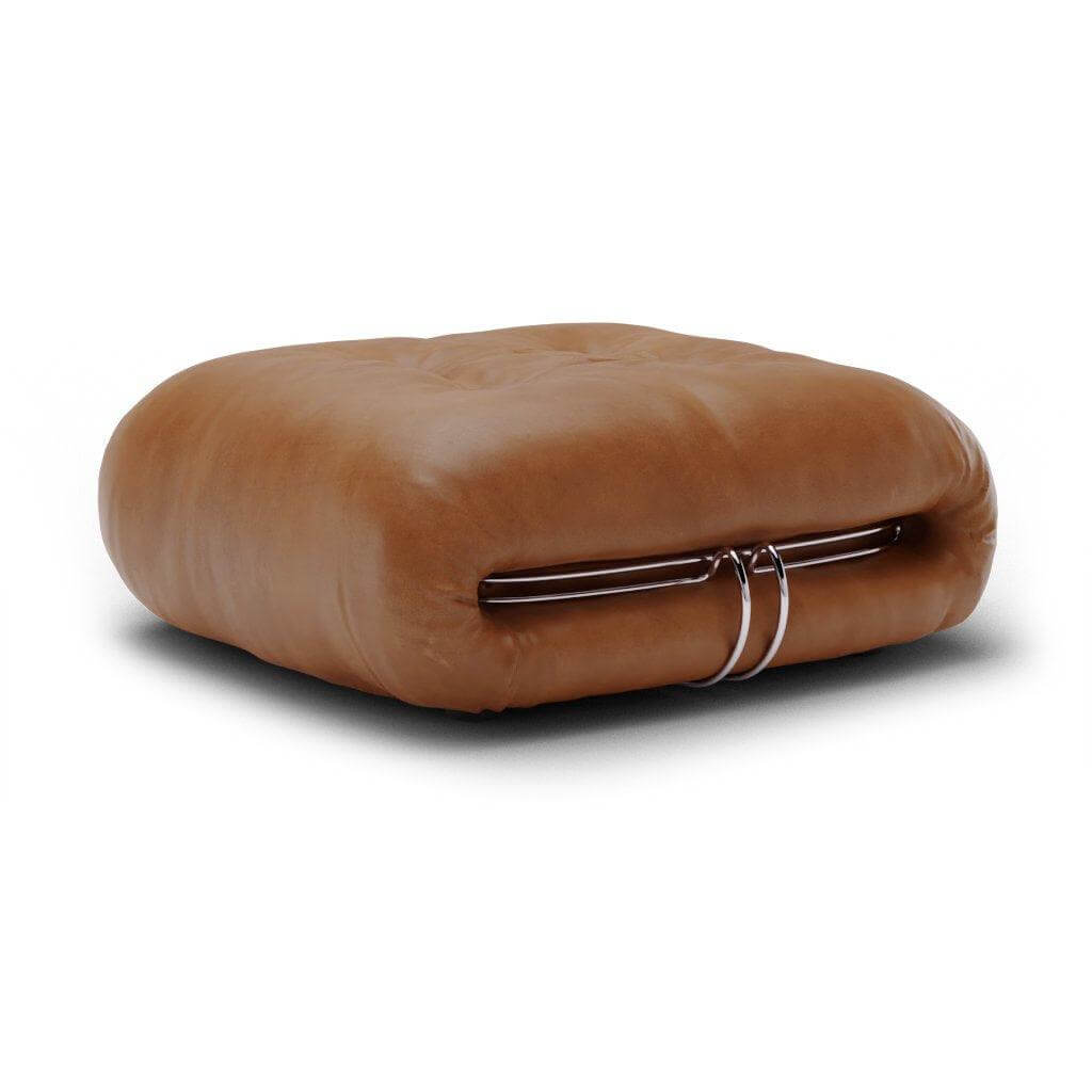 Soriana Ottoman Interior Moderna Tan Vintage Leather