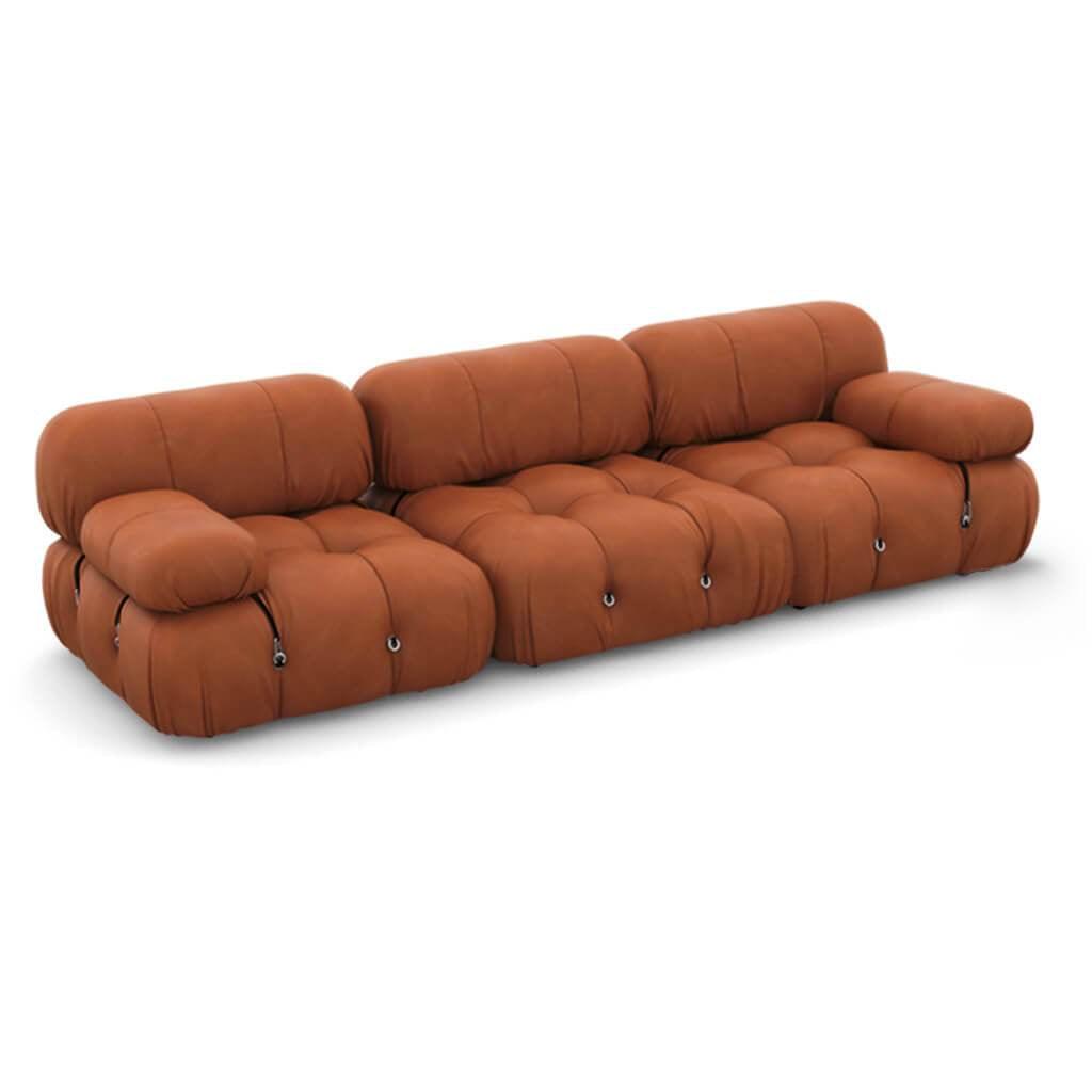 Mario Bellini Combination B Sofa Interior Moderna Tan Vintage Leather