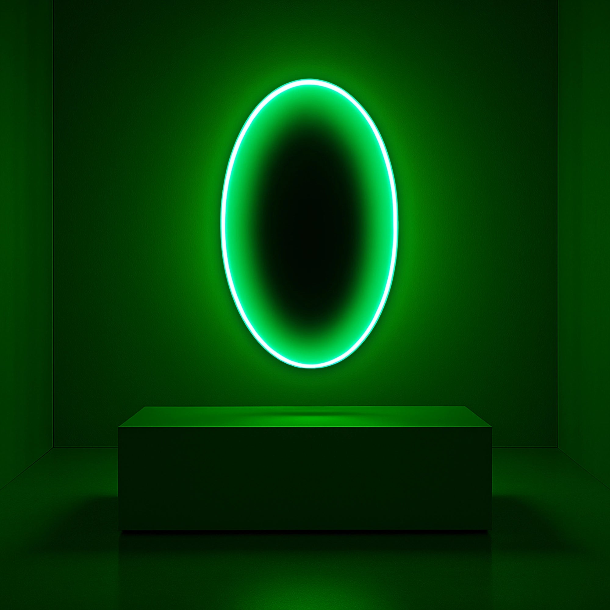 Threshold of Maybe | Liminal Green Wall Art Interior Moderna Regular