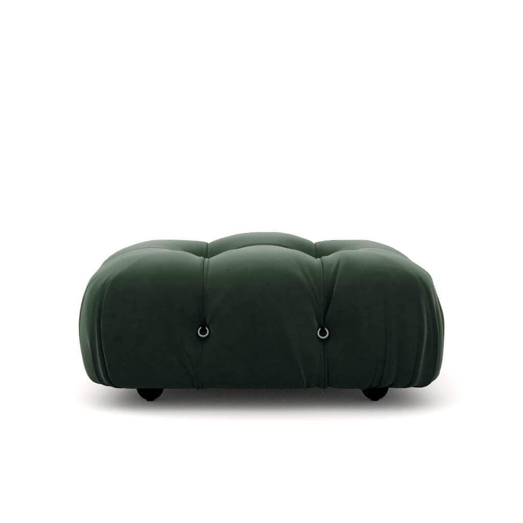 Mario Bellini Ottoman Sofa Interior Moderna Emerald Green Velvet