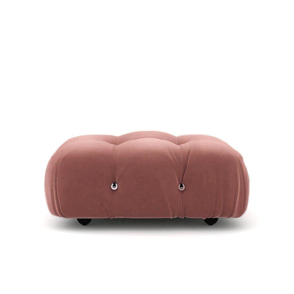 Mario Bellini Ottoman Sofa Interior Moderna Rose Mauve Velvet