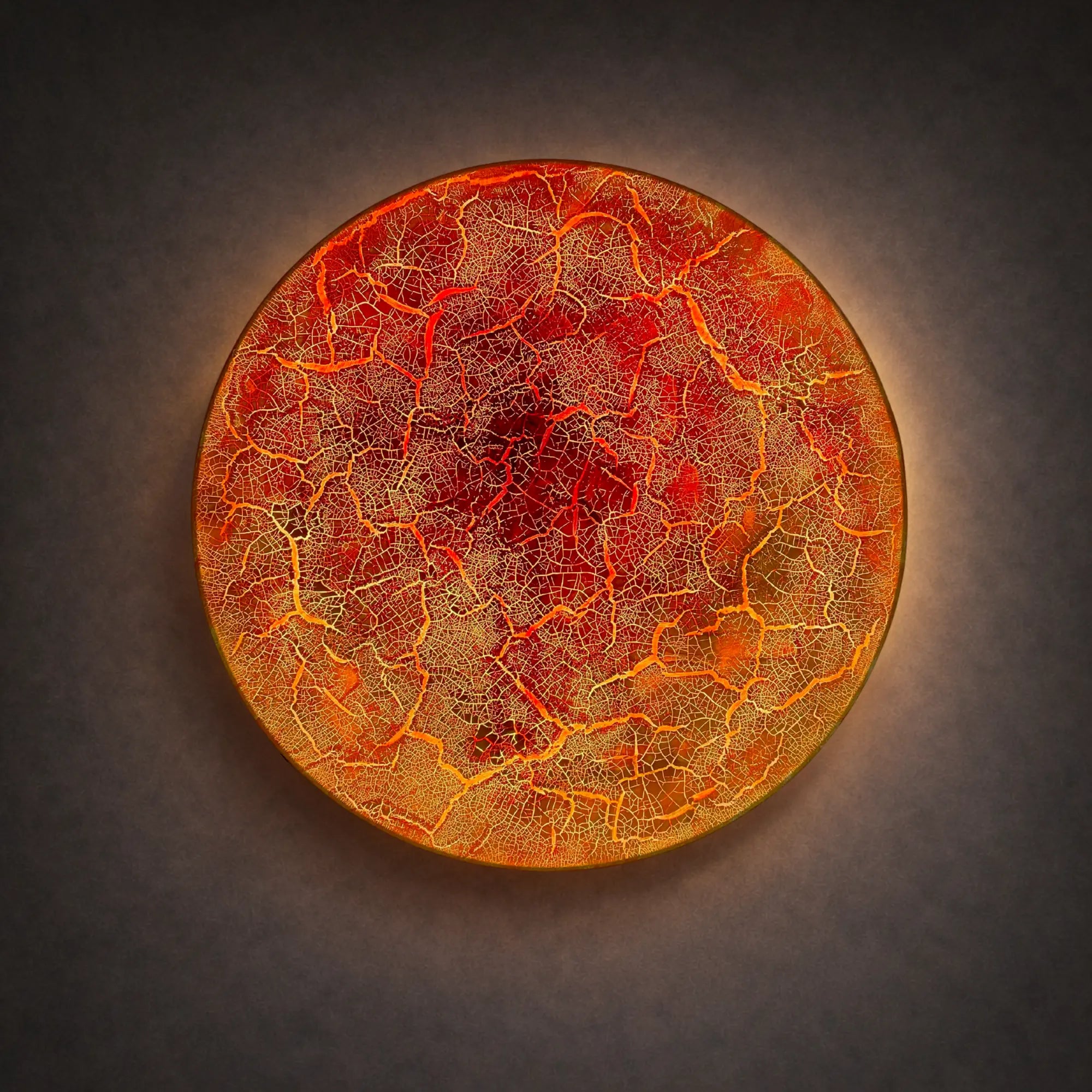 Where Matter Breaks | Ember Rupture Wall Art Jianzhi Regular