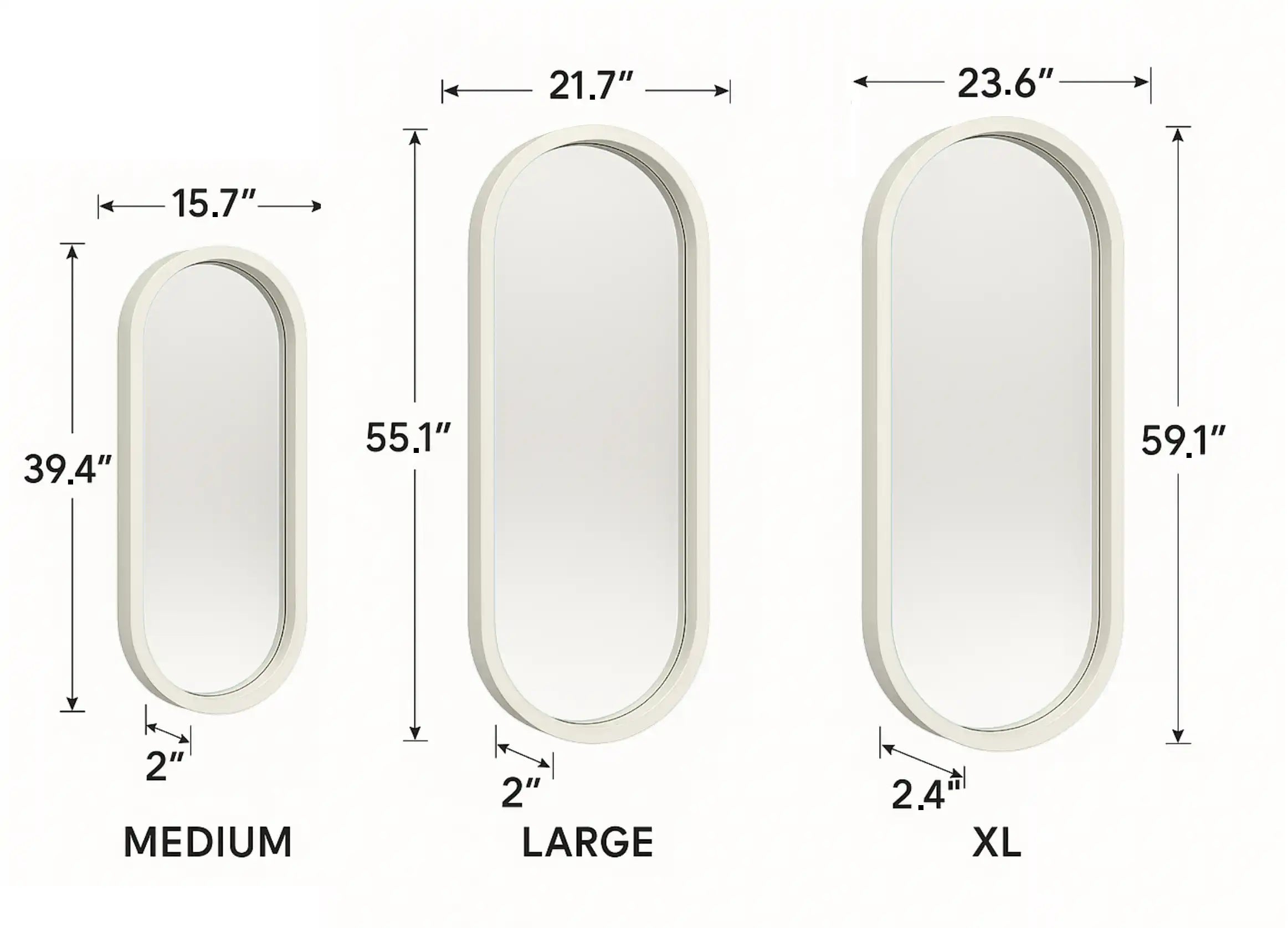 Oversized Pill Mirror