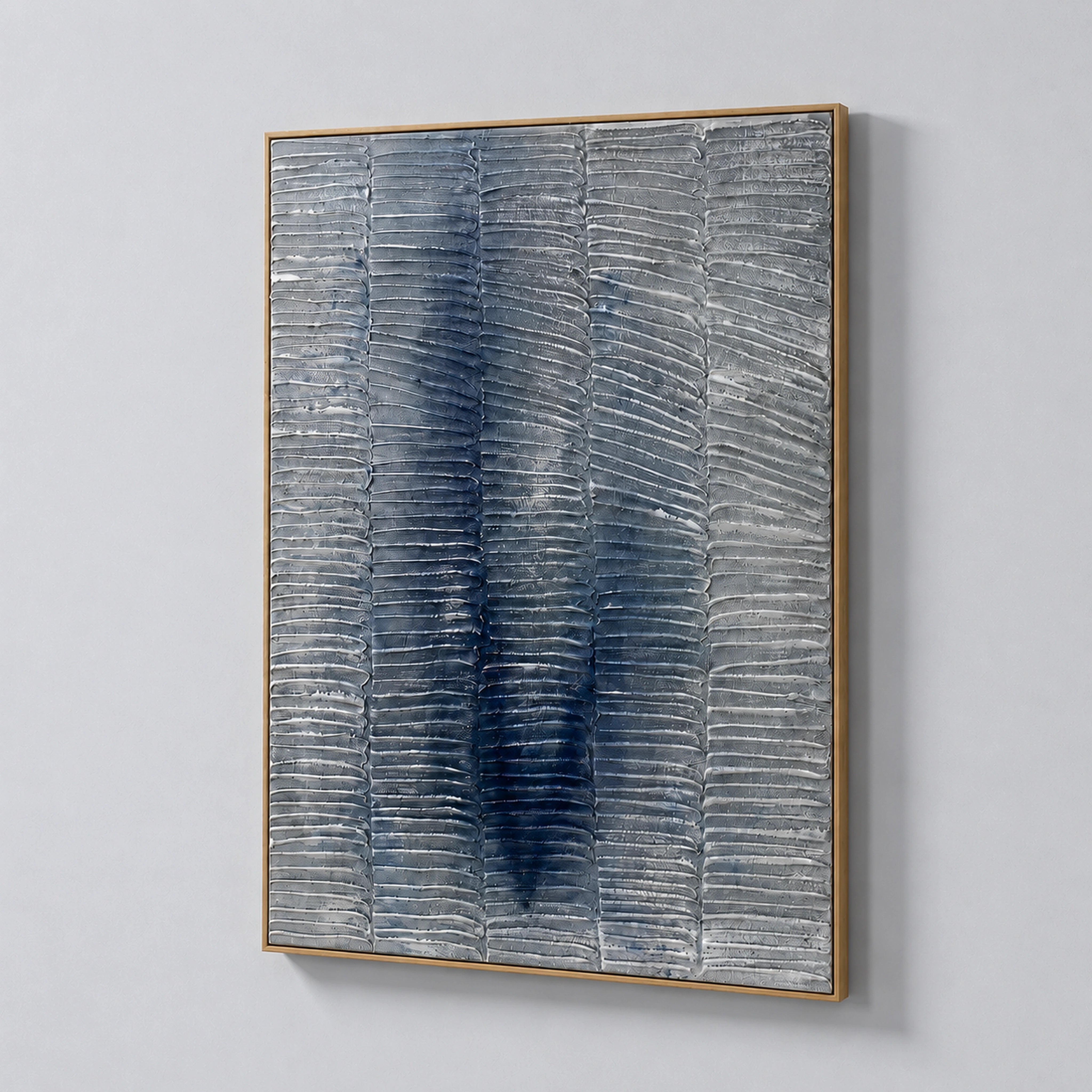 Whitewash Waves Wall Art Interior Moderna
