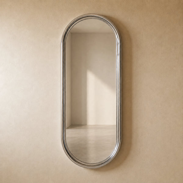 Chrome Pill Mirror Mirror Interior Moderna Regular New