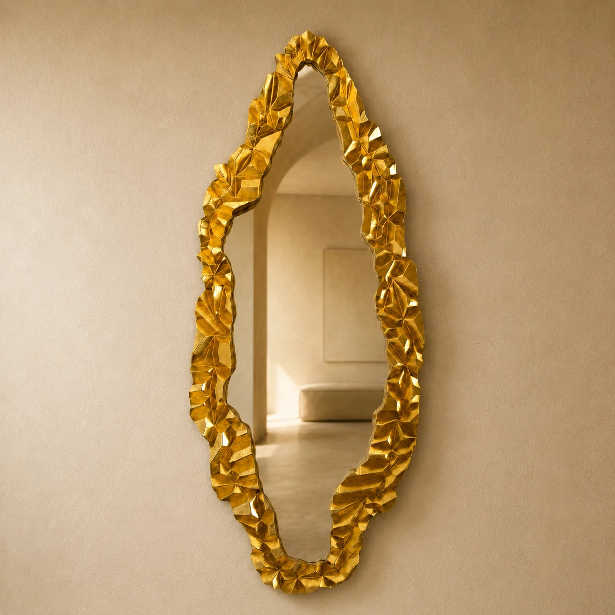 Aurelian Gold Leaf Mirror