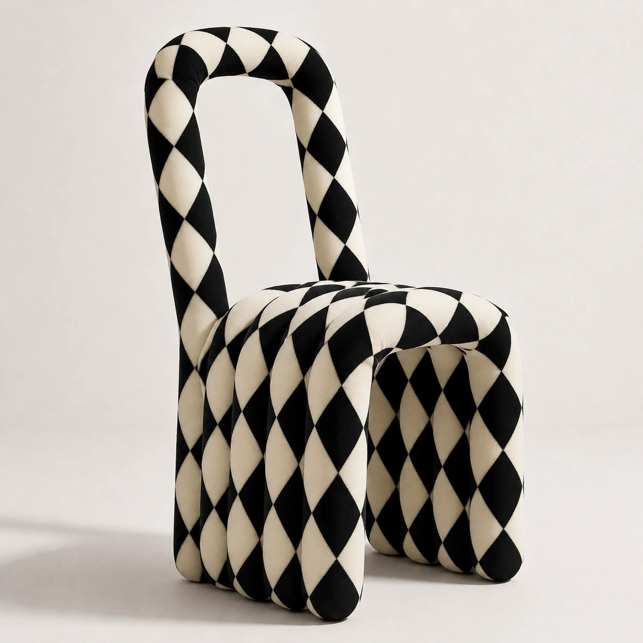 Noodle Pipe Chair Black + White