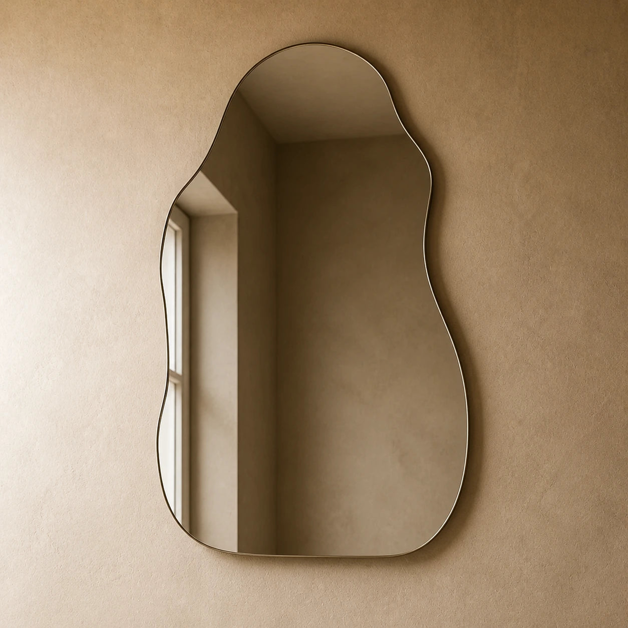Chrome Irregular Mirror Mirror Interior Moderna