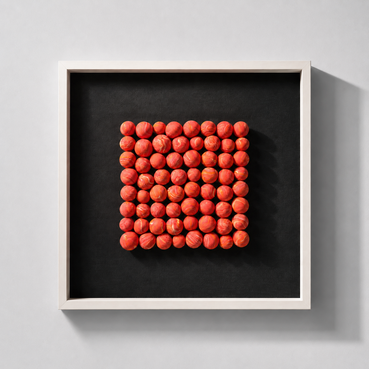 Orange Haze Bubble Cluster Wall Art Interior Moderna
