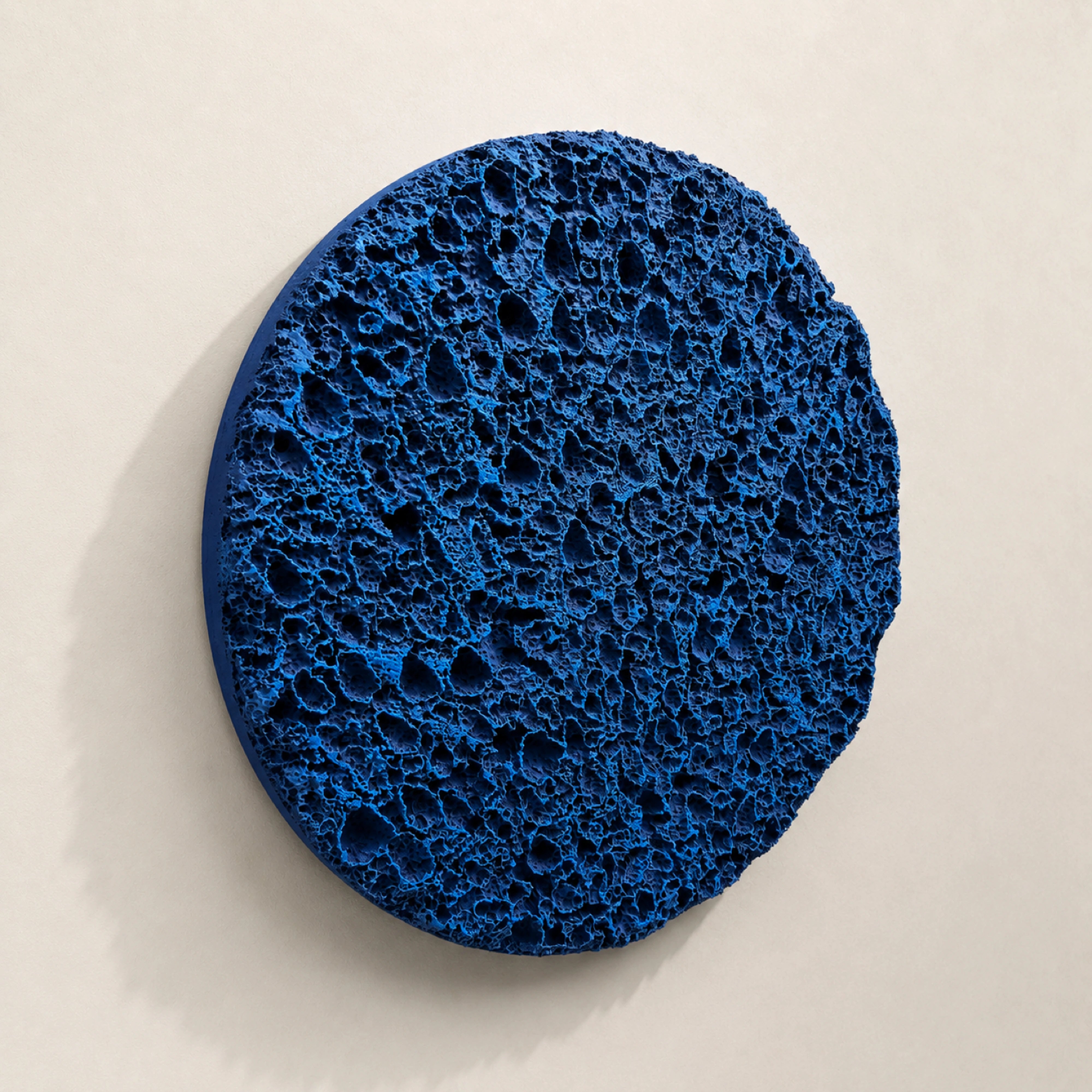Erosion | Deep Tidal Blue Wall Art Interior Moderna