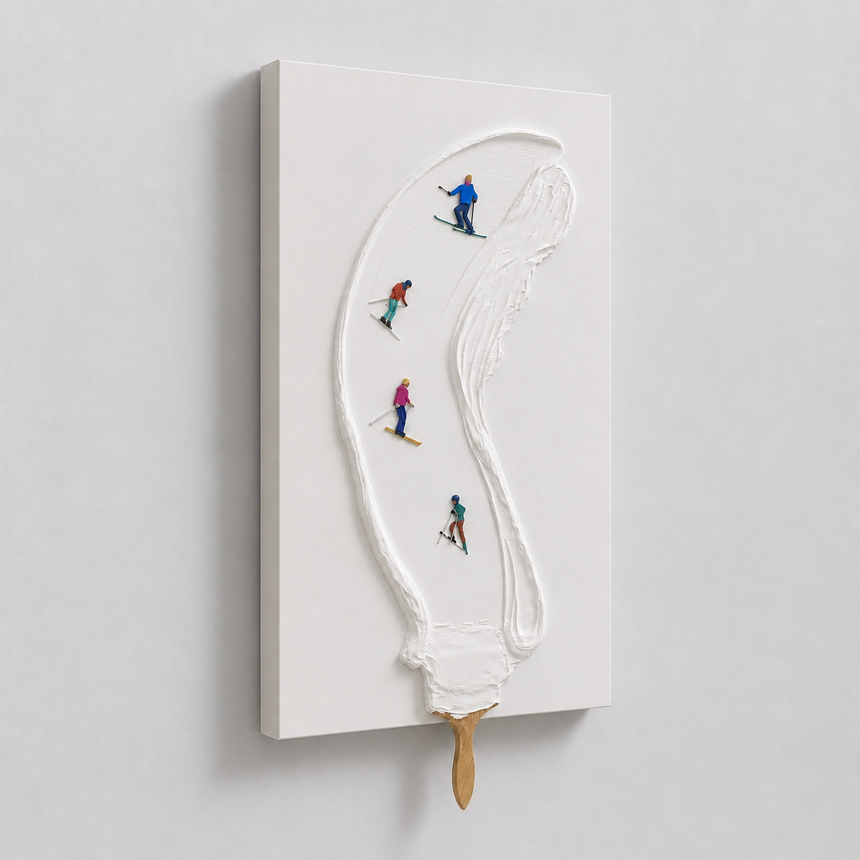 Snowy Strokes Wall Art Interior Moderna