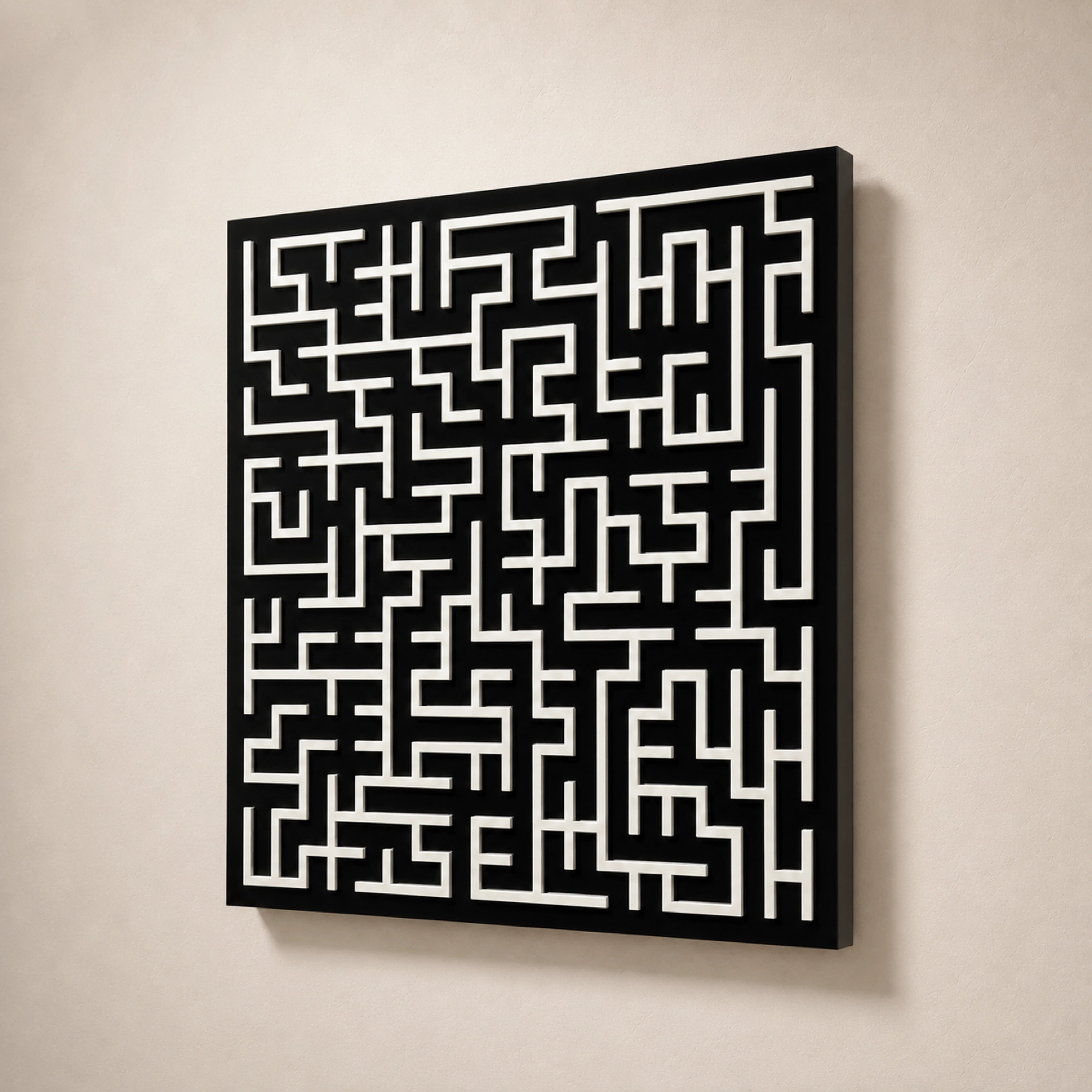 Labyrinth | Binary Wall Art Interior Moderna