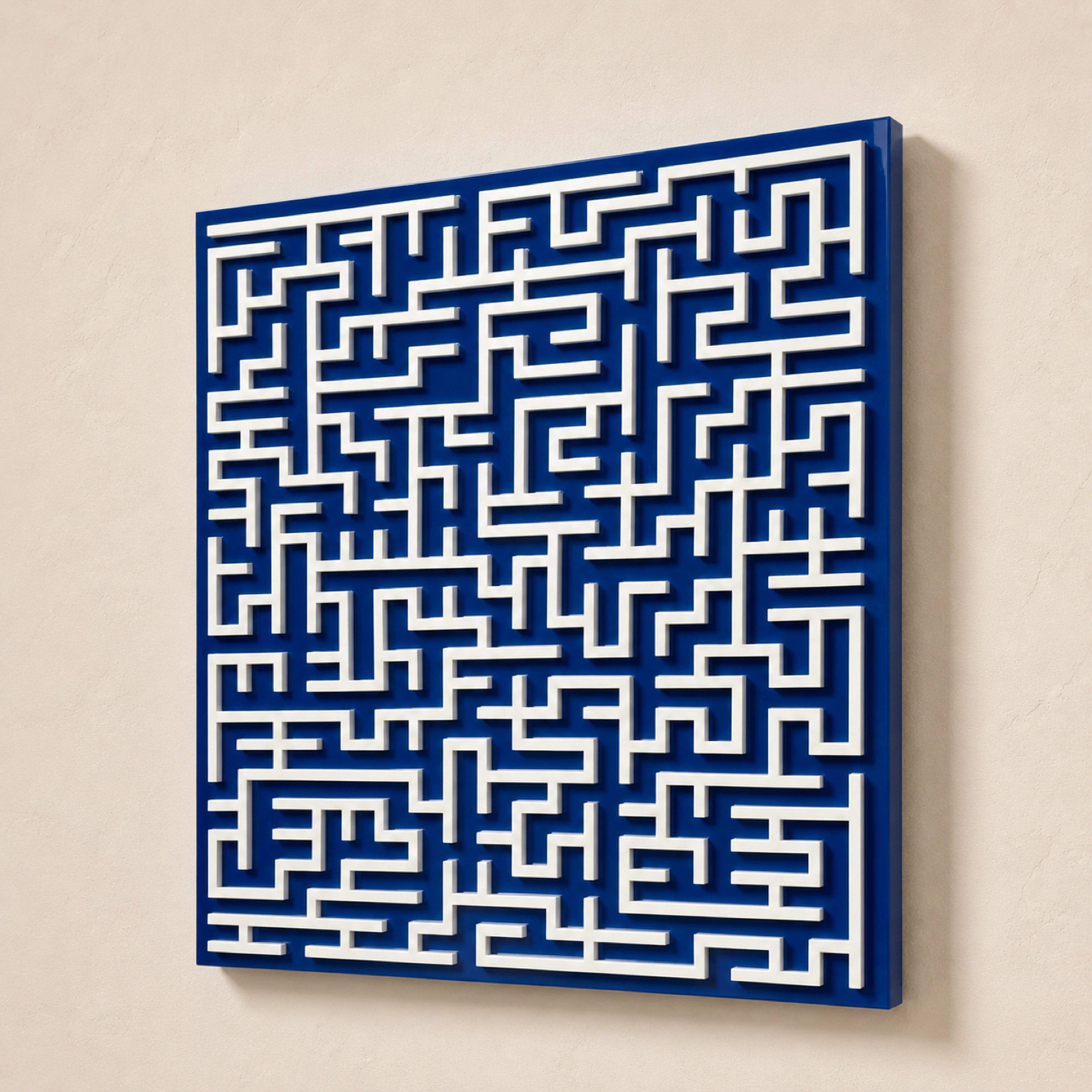 Labyrinth | Cobalt Field Wall Art Interior Moderna