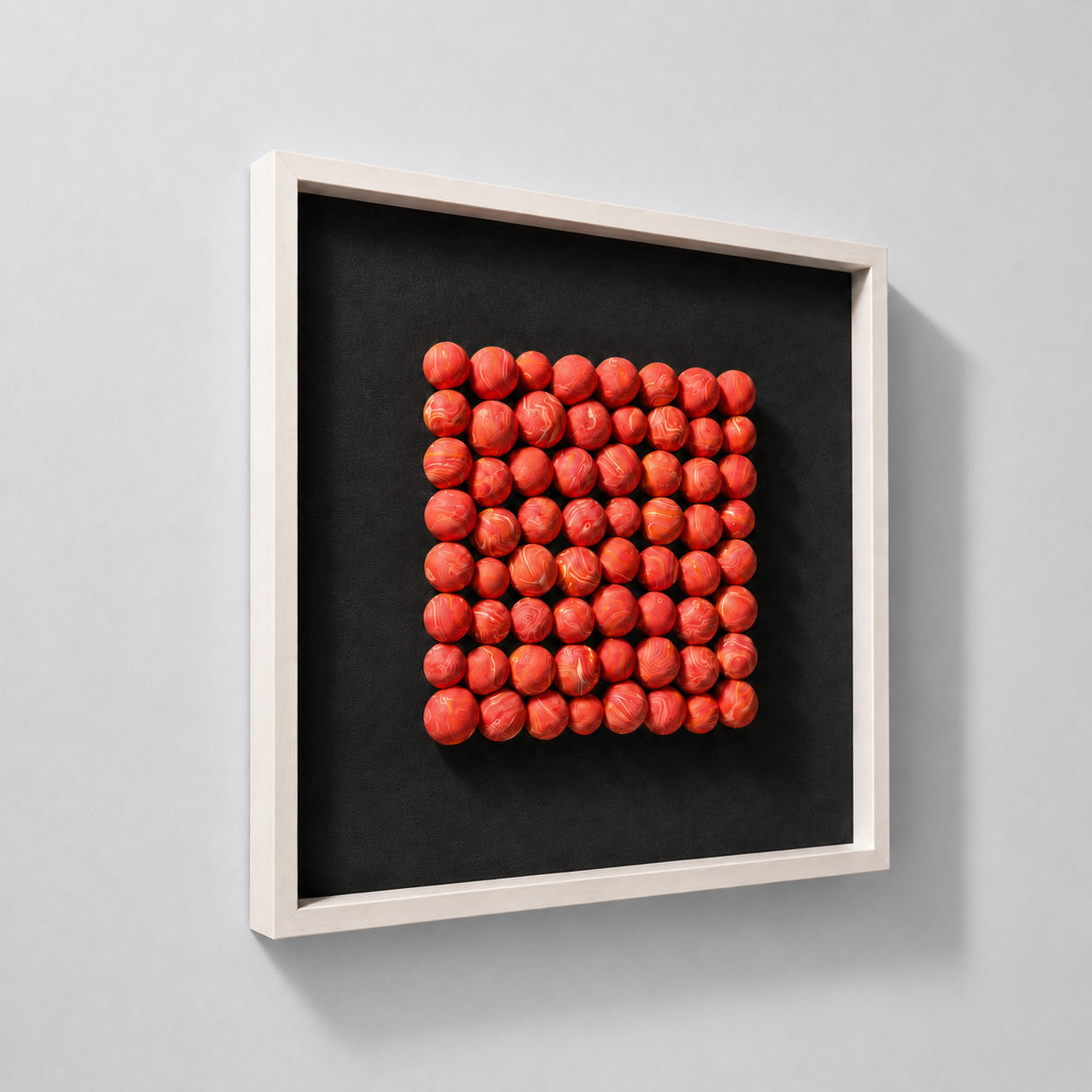 Orange Haze Bubble Cluster Wall Art Interior Moderna