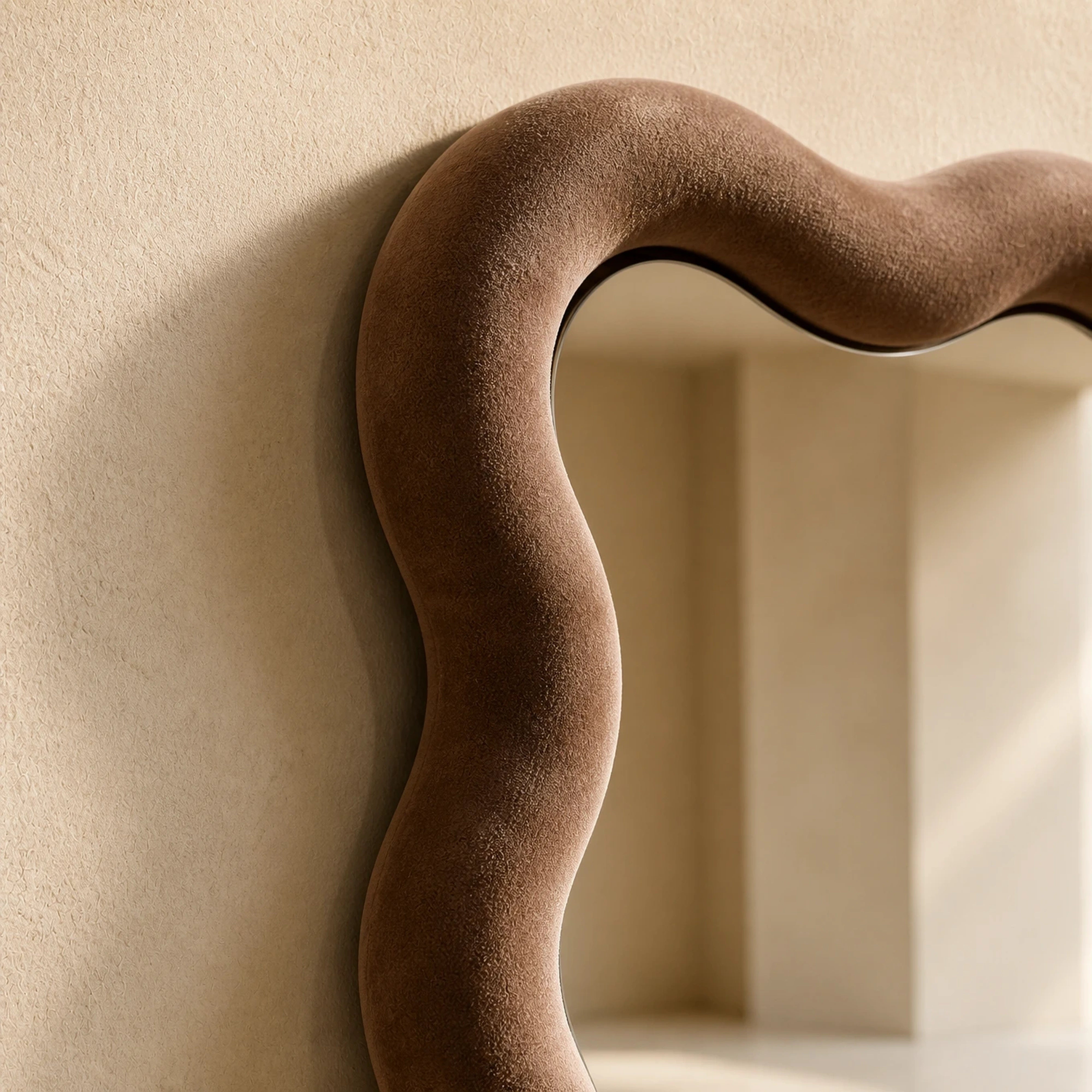Velvet Wave Mirror Mirror Interior Moderna