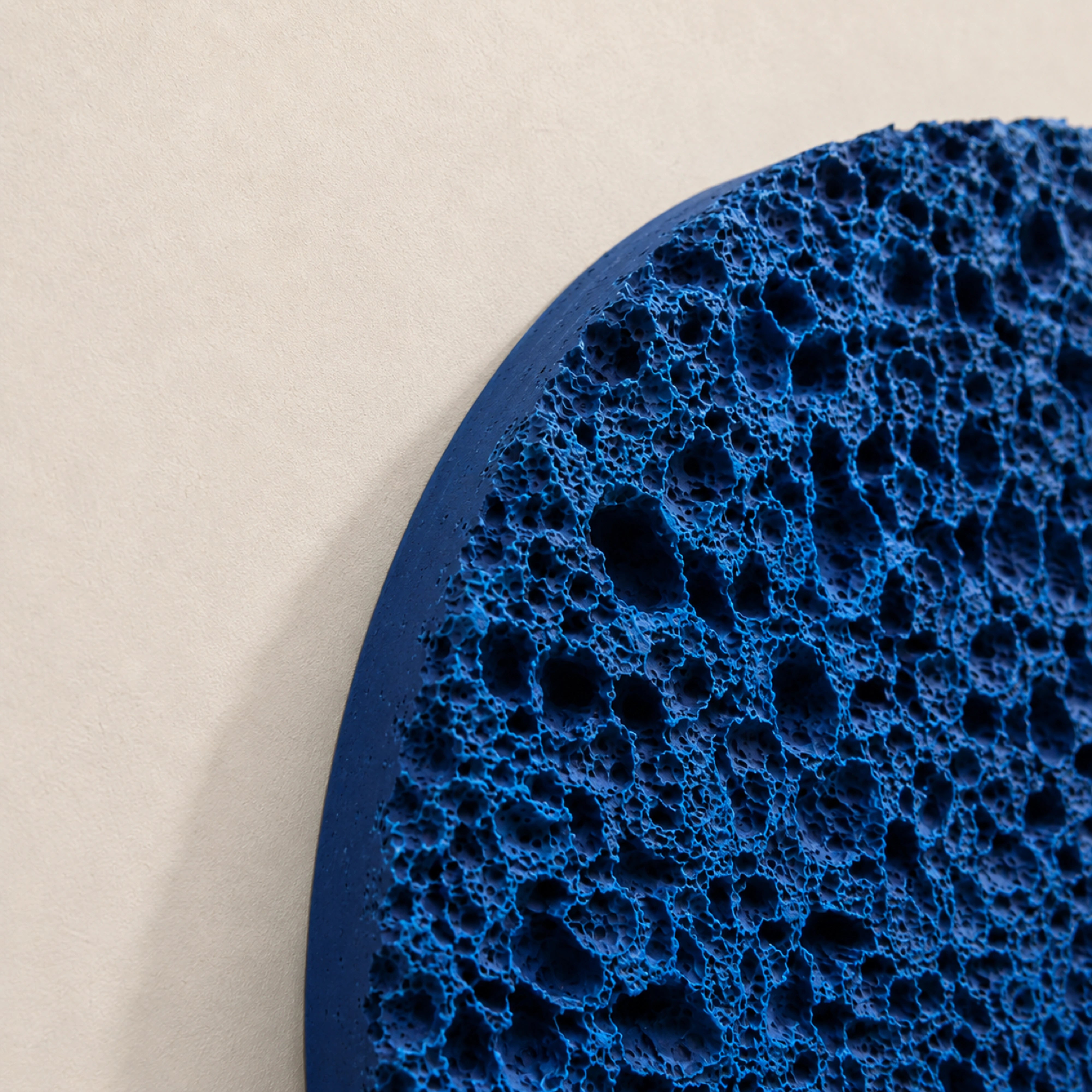Erosion | Deep Tidal Blue Wall Art Interior Moderna