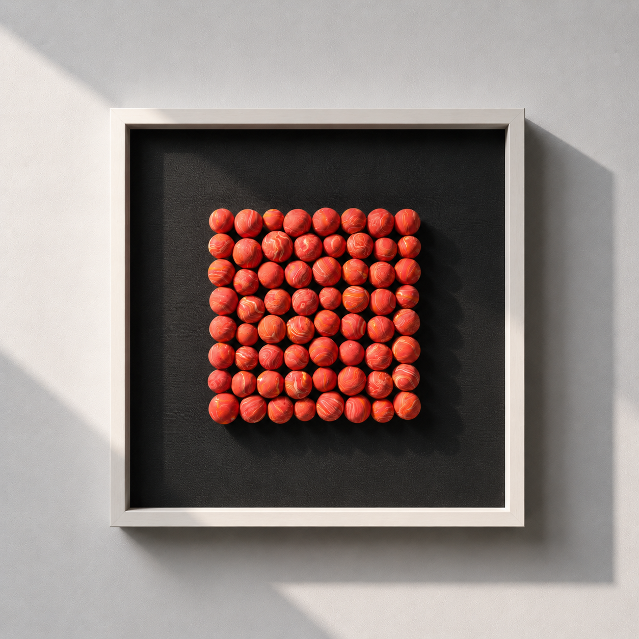 Orange Haze Bubble Cluster Wall Art Interior Moderna