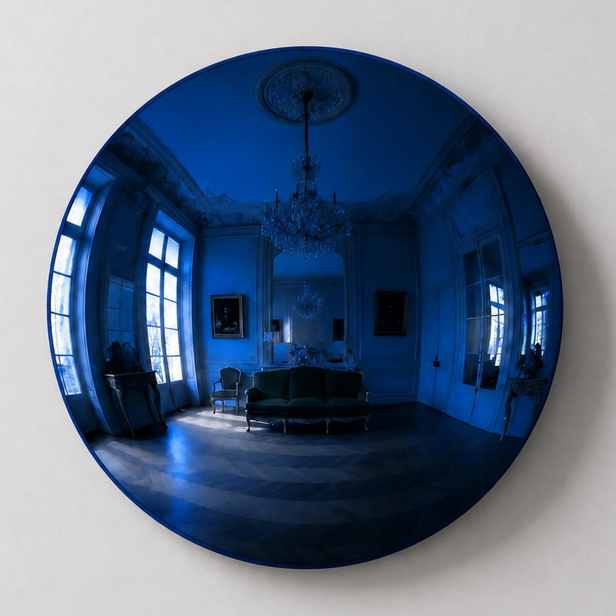 Convex Mirror | Deep Blue Mirror Interior Moderna