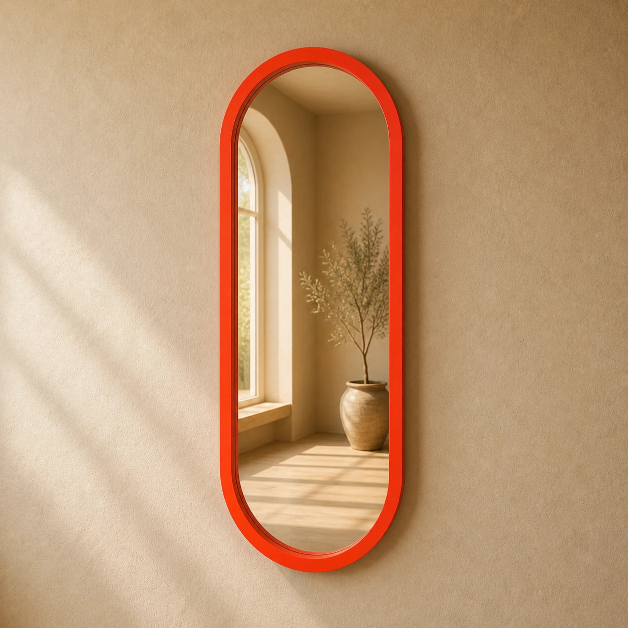 The Pill Mirror | Orange Mirror Interior Moderna