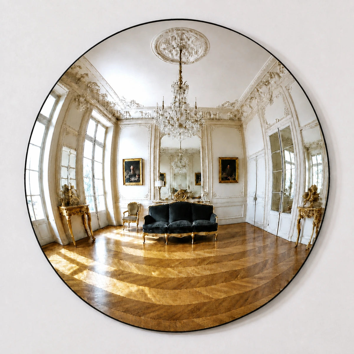 Convex Mirror | Chrome Mirror Interior Moderna