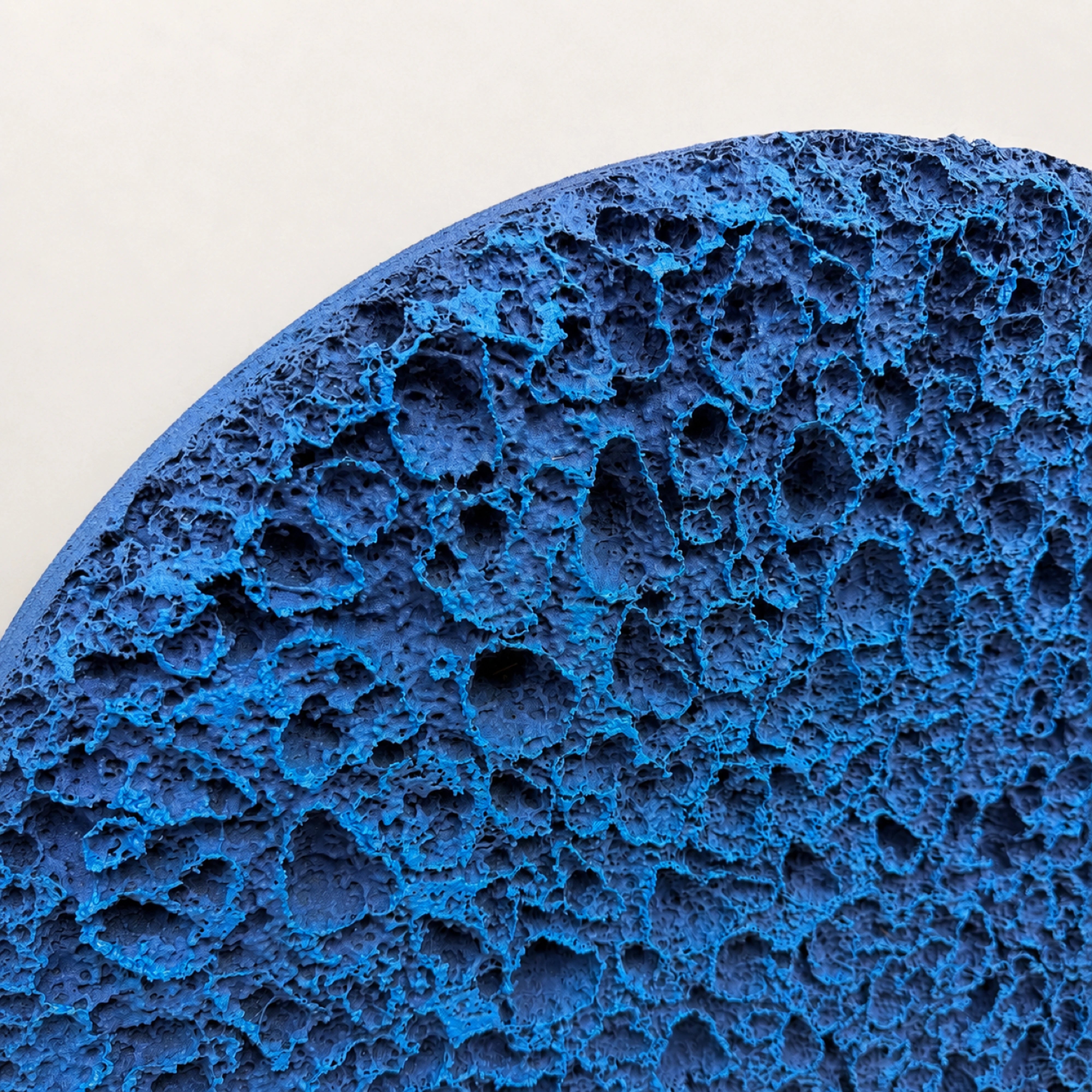 Erosion | Deep Tidal Blue Wall Art Interior Moderna