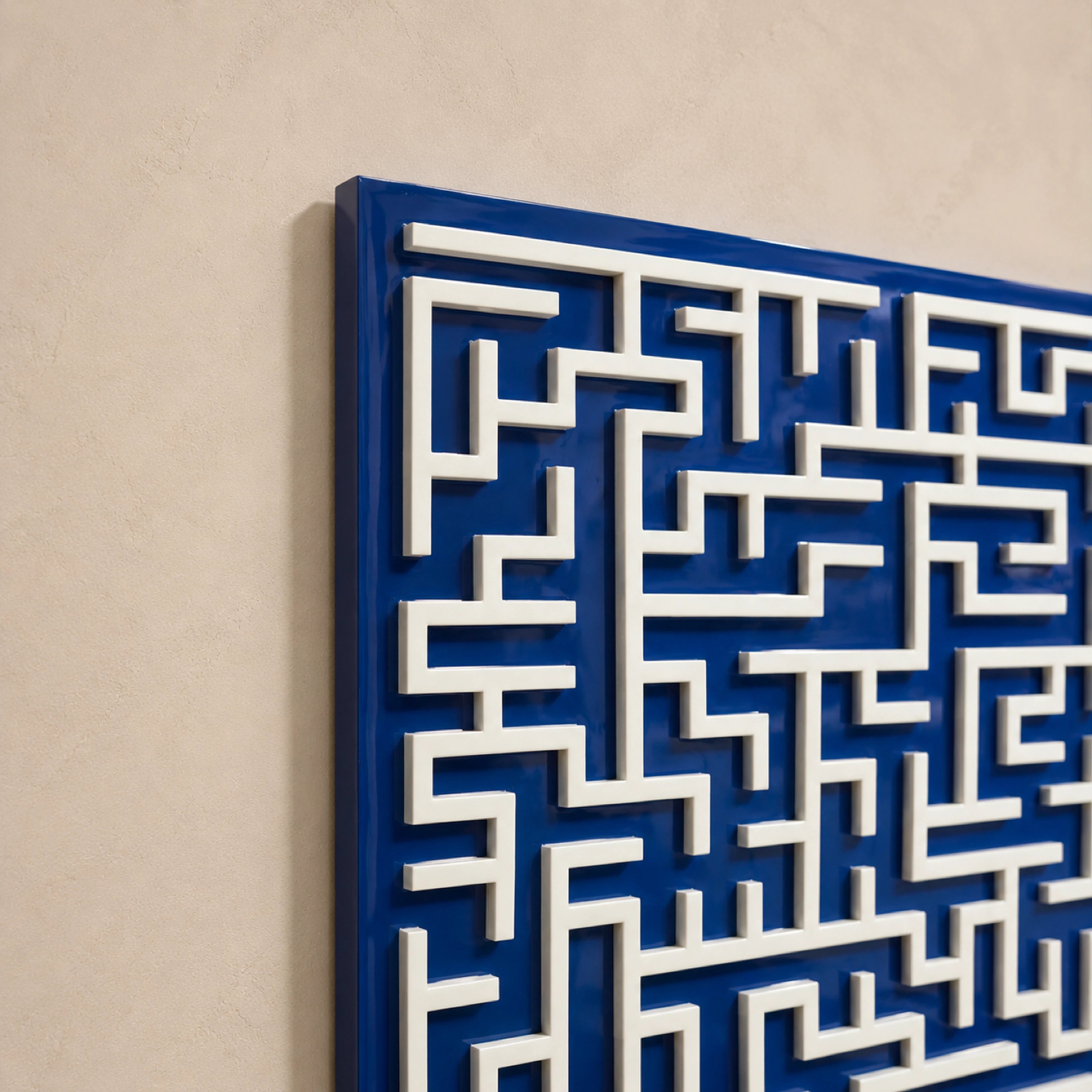 Labyrinth | Cobalt Field Wall Art Interior Moderna