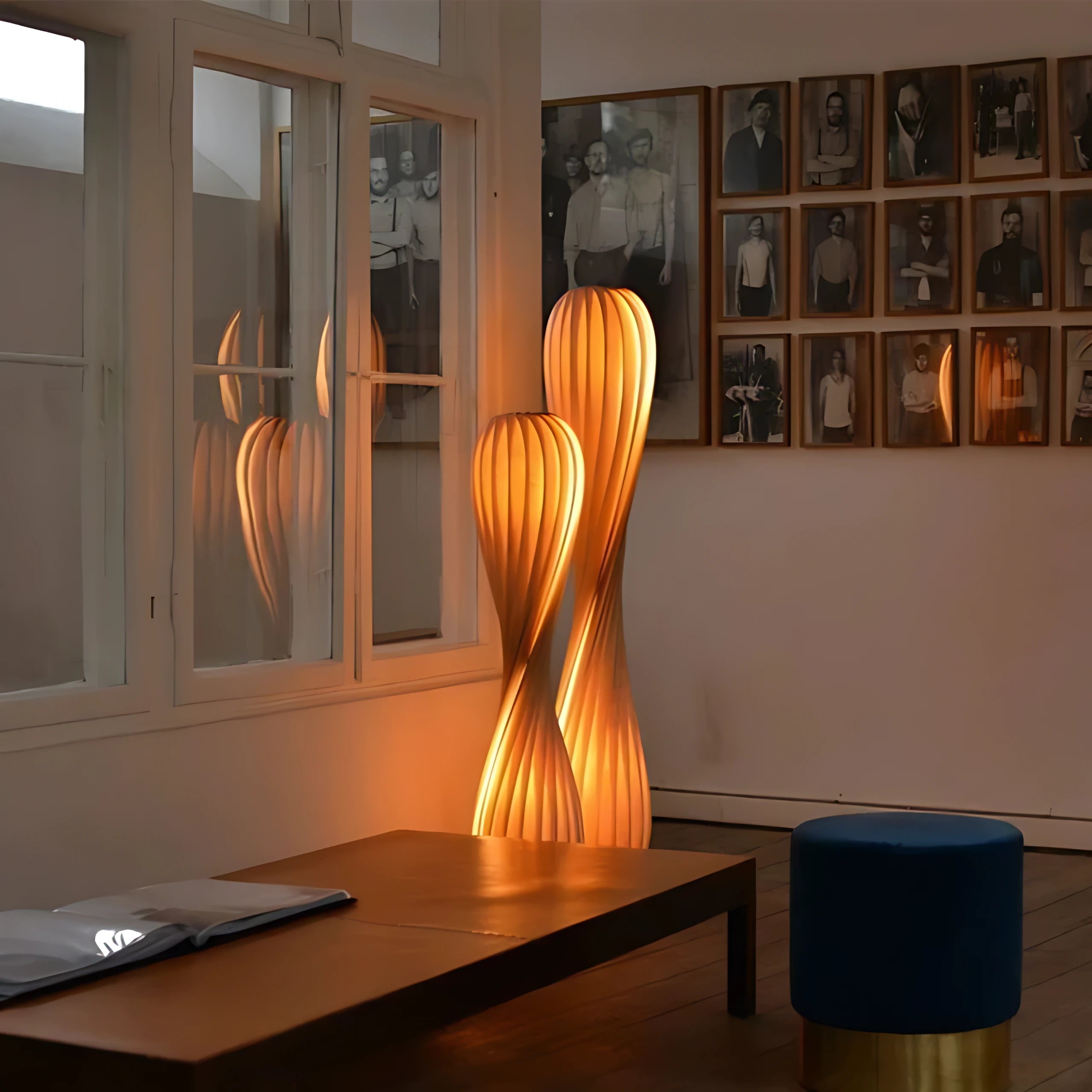 Ozawa Twisted Bamboo Lamp Lamp Interior Moderna