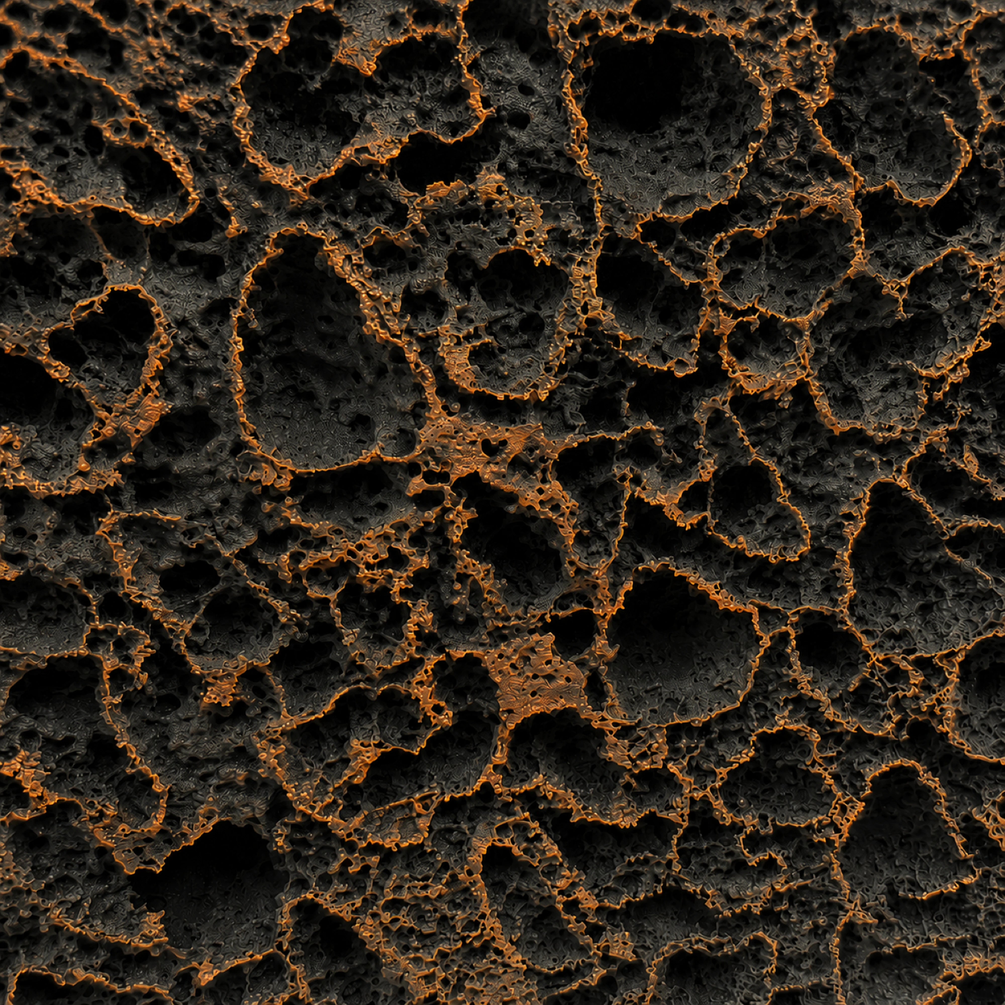 Erosion | Bronzed Earth Wall Art Interior Moderna