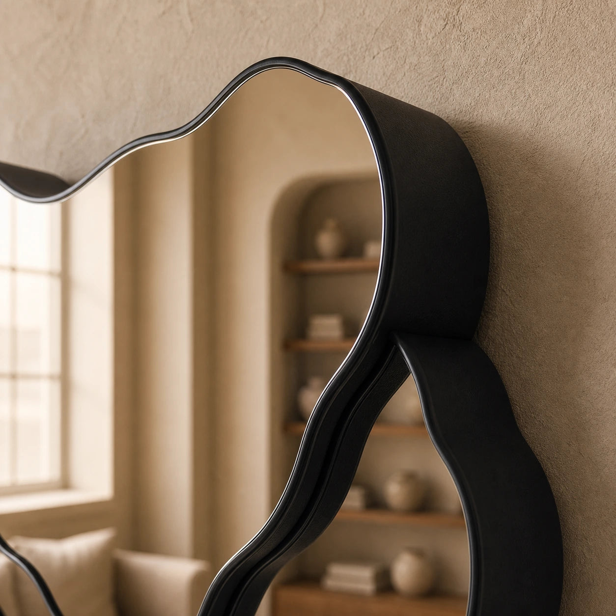 Negative Relief Mirror Interior Moderna