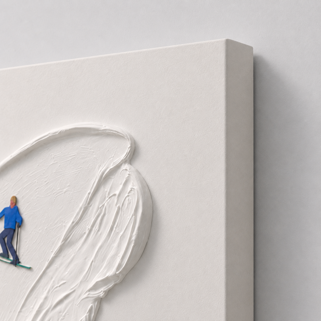 Snowy Strokes Wall Art Interior Moderna