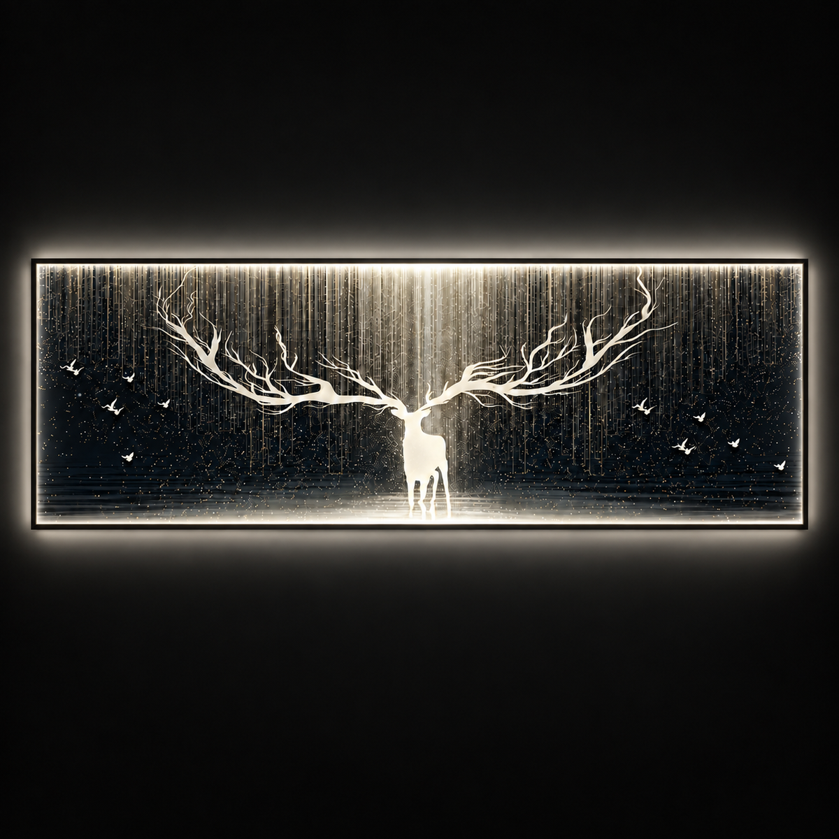 Starlit Elk Wall Art Interior Moderna New