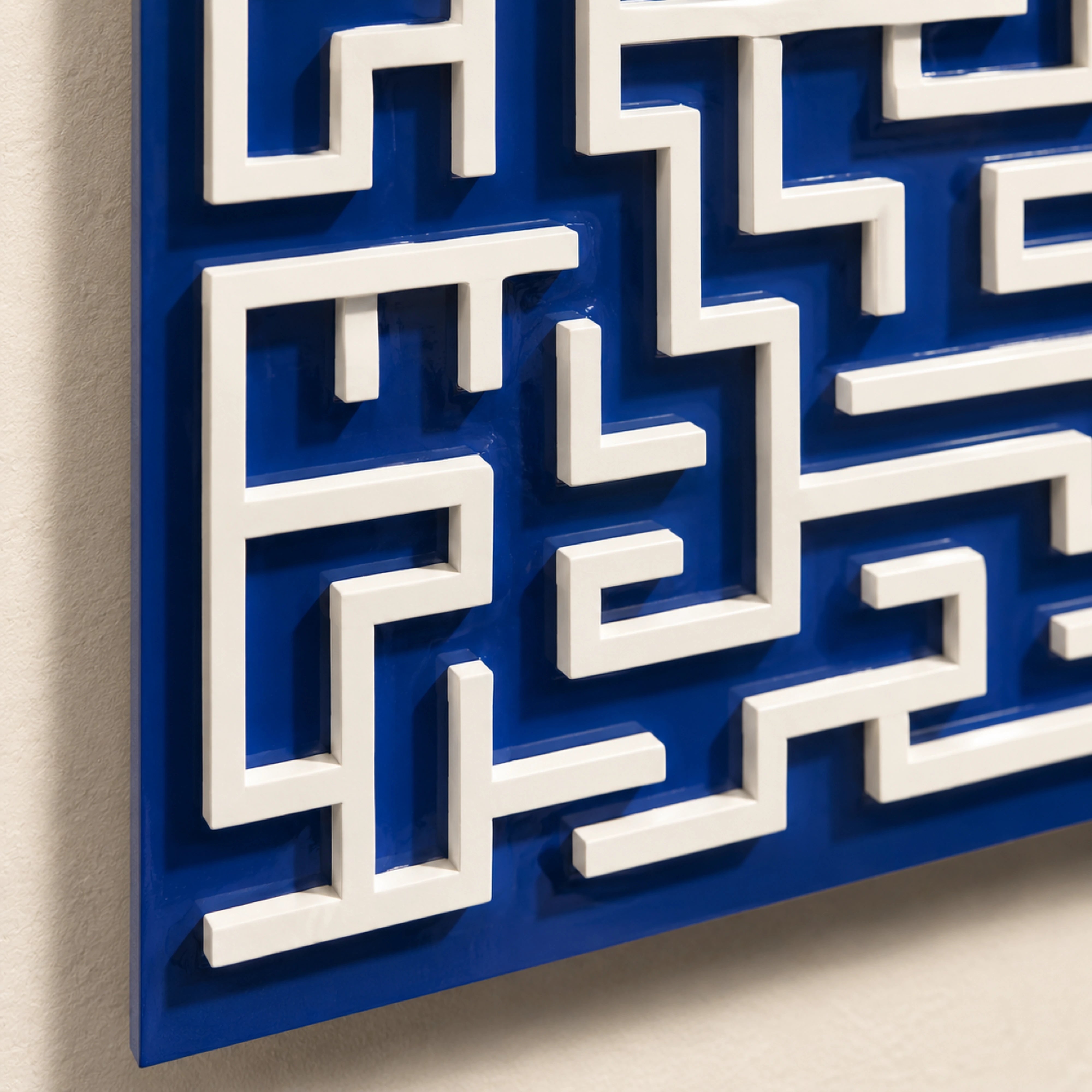 Labyrinth | Cobalt Field Wall Art Interior Moderna