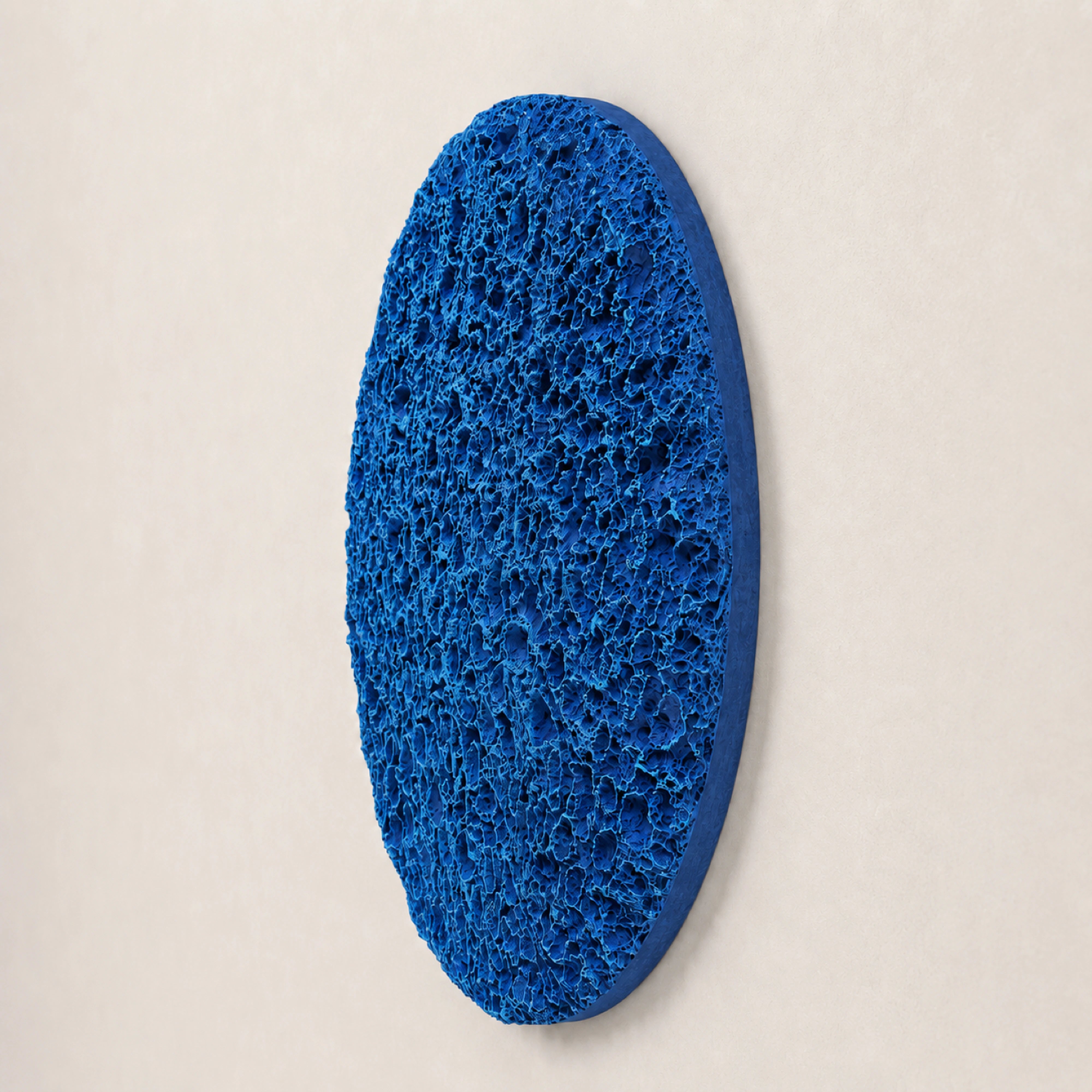 Erosion | Deep Tidal Blue Wall Art Interior Moderna