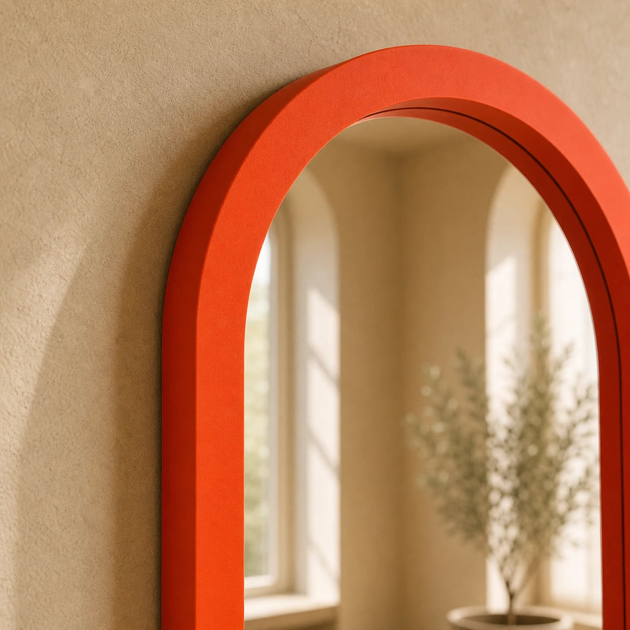 The Pill Mirror | Orange Mirror Interior Moderna
