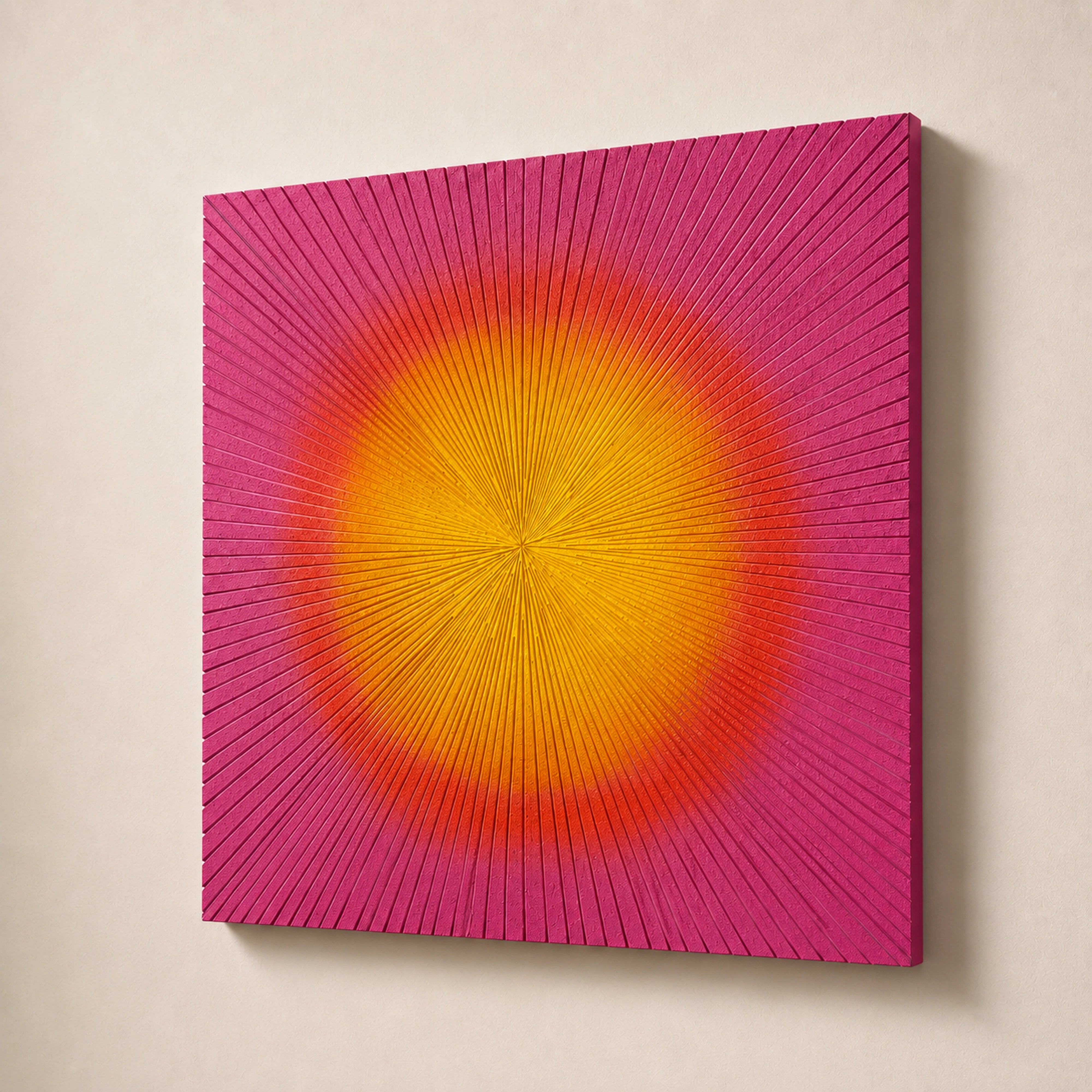 Solar Bloom Wall Art Interior Moderna
